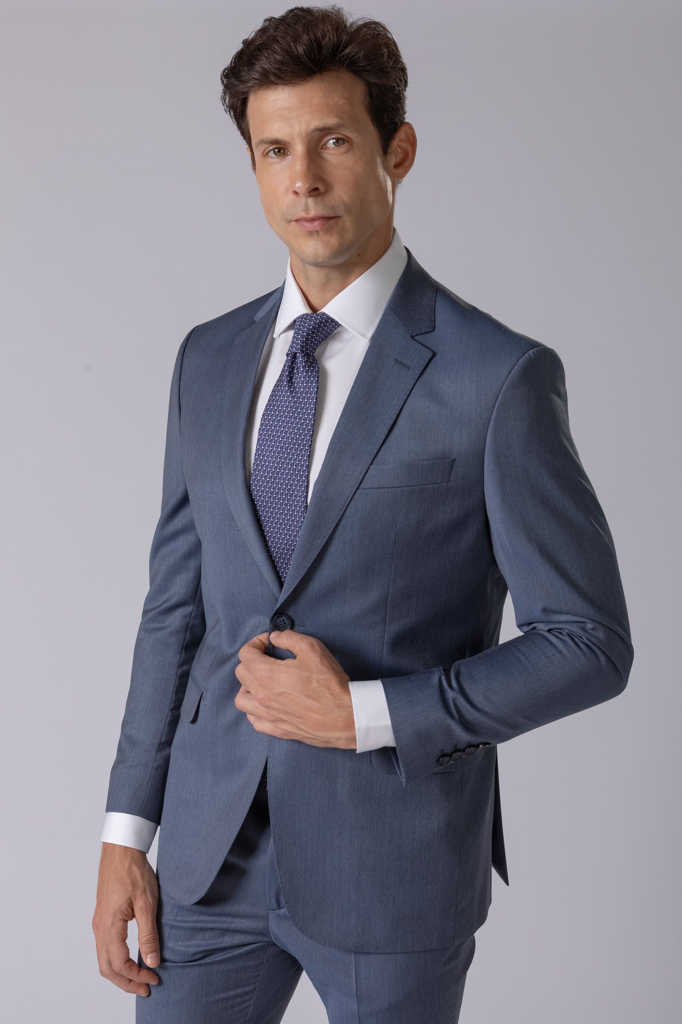 Costume Super 120 Slim Azul - Diodato Alfaiataria