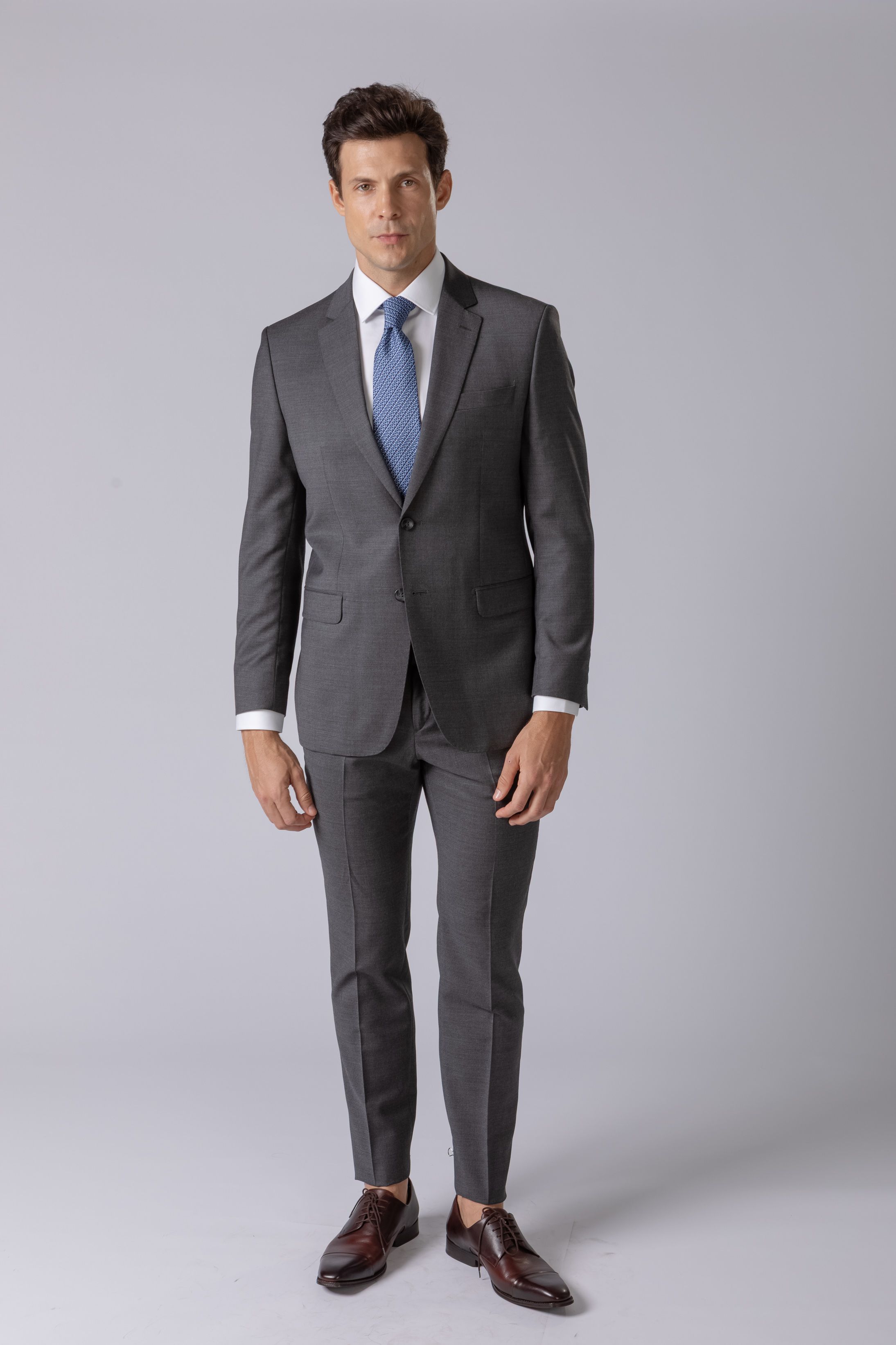 Costume Super 120 Regular Cinza Médio - Diodato Alfaiataria