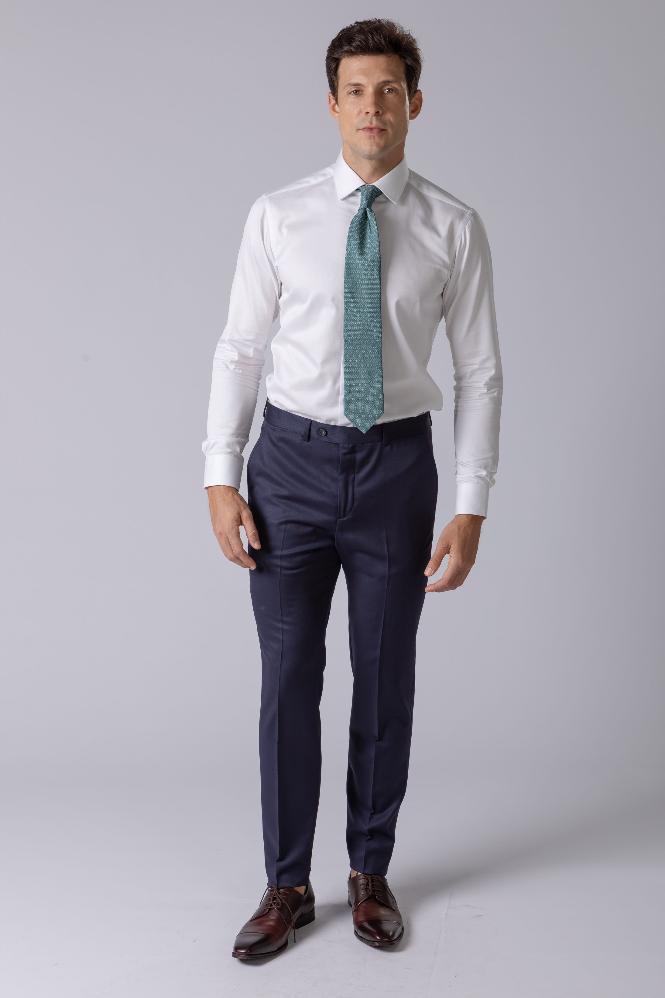 Calça social Super 120 Slim Fit Marinho - Diodato Alfaiataria