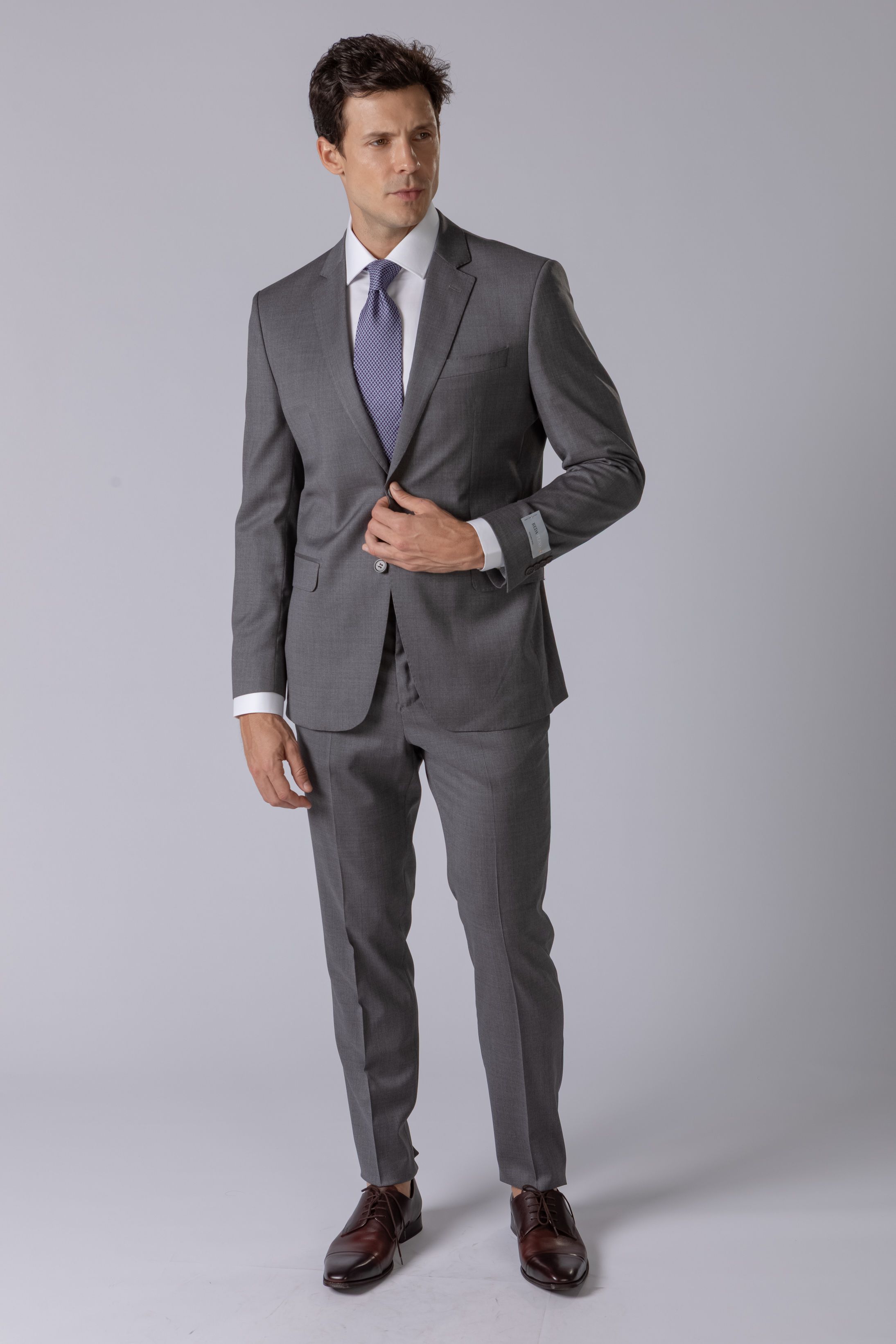Costume Reda Super 110 Slim Cinza claro - Diodato Alfaiataria