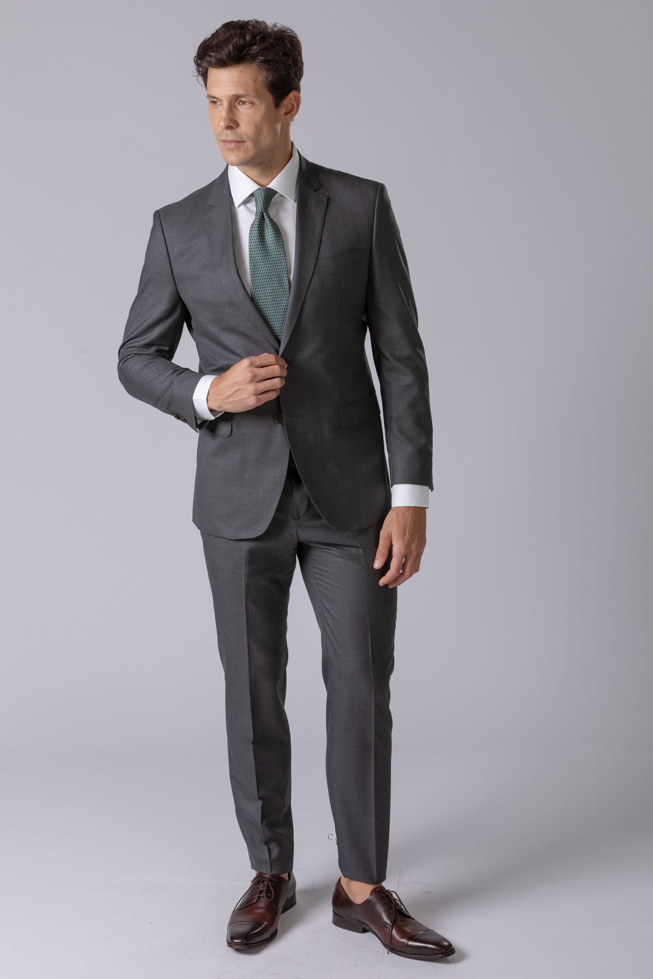 Costume Canônico Super 150 Slim Cinza Médio