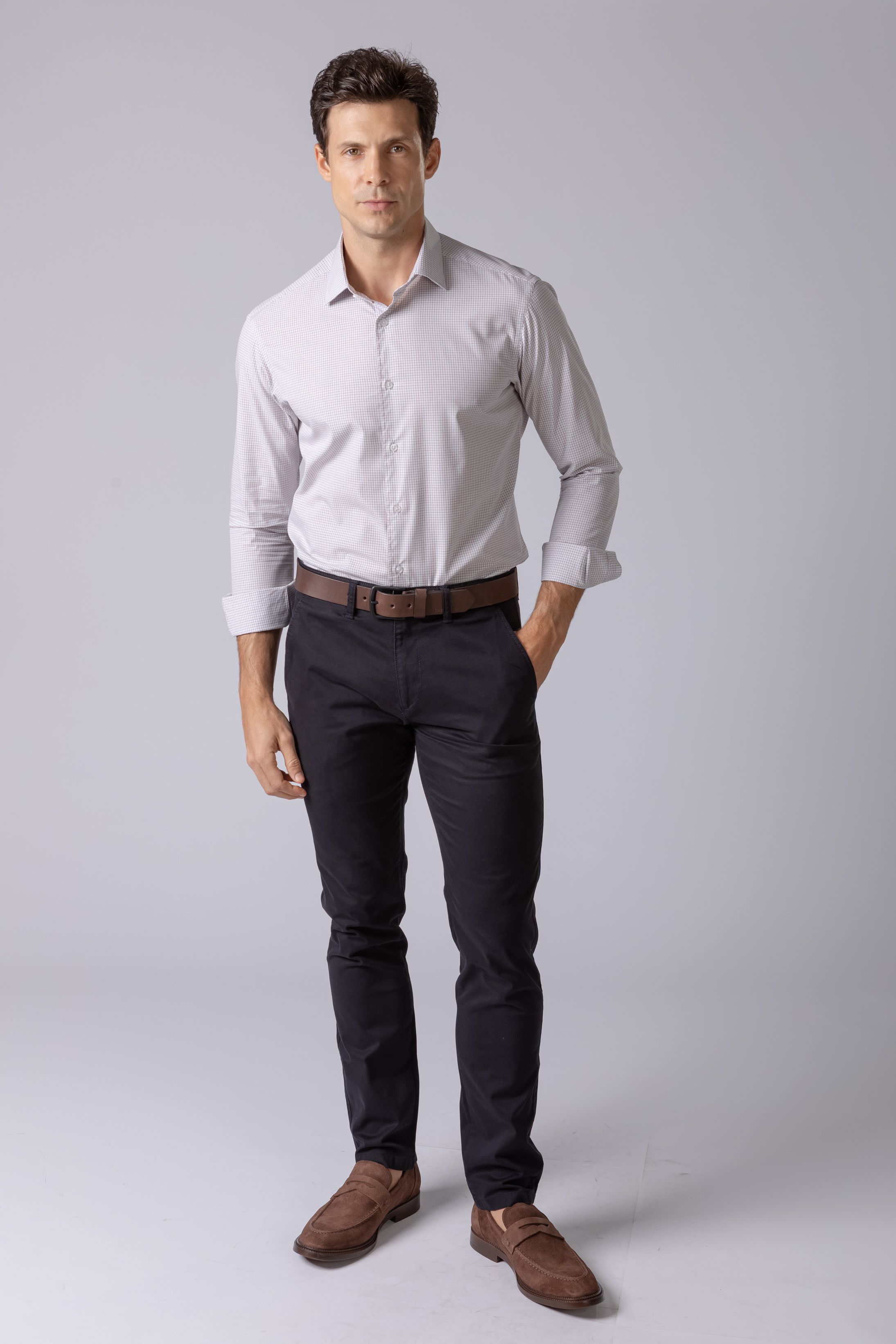 Calça Sport Pima Cotton Slim Fit Preto - Diodato Alfaiataria