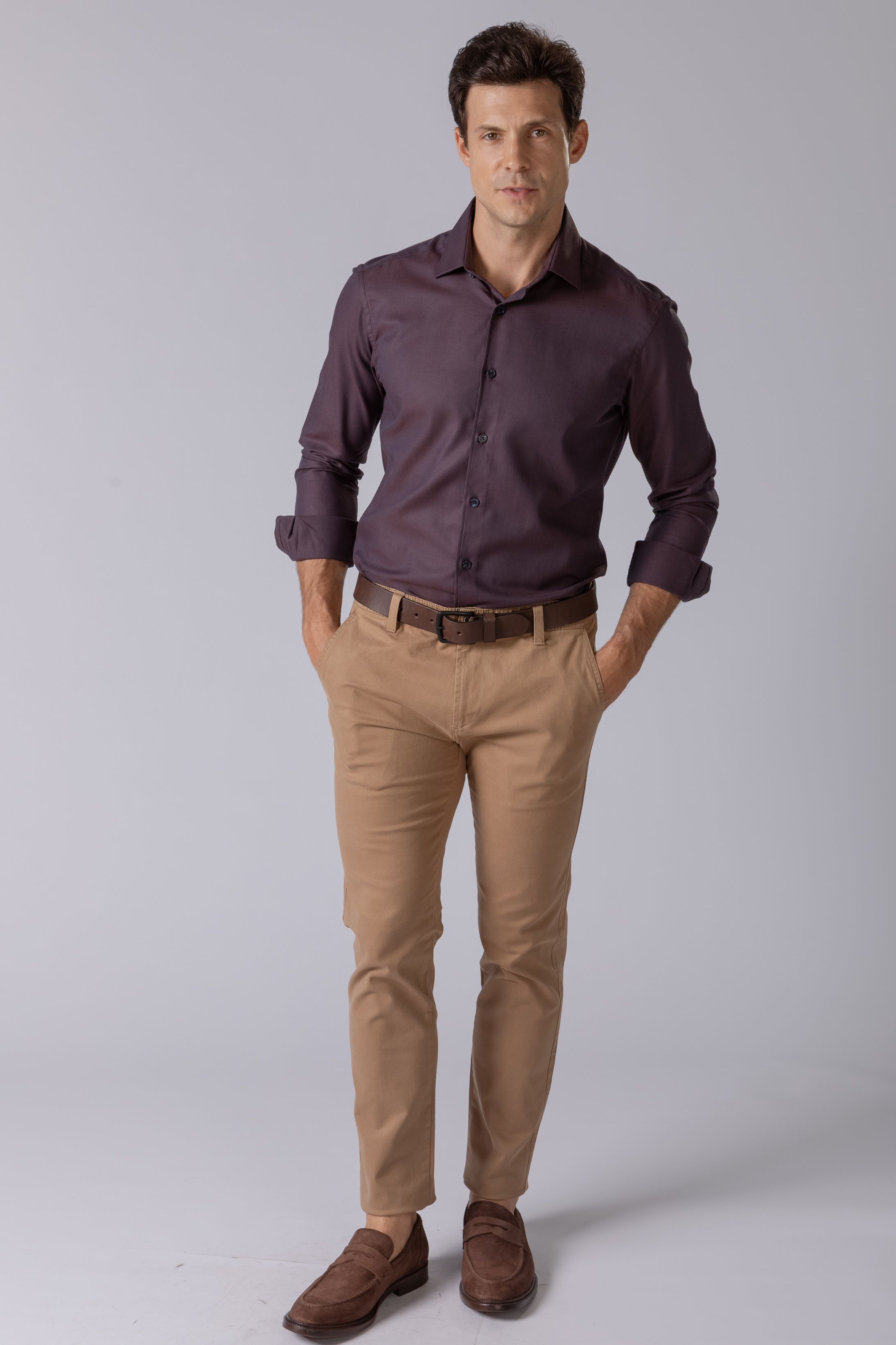 Calça Sport Regular Camel - Diodato Alfaiataria