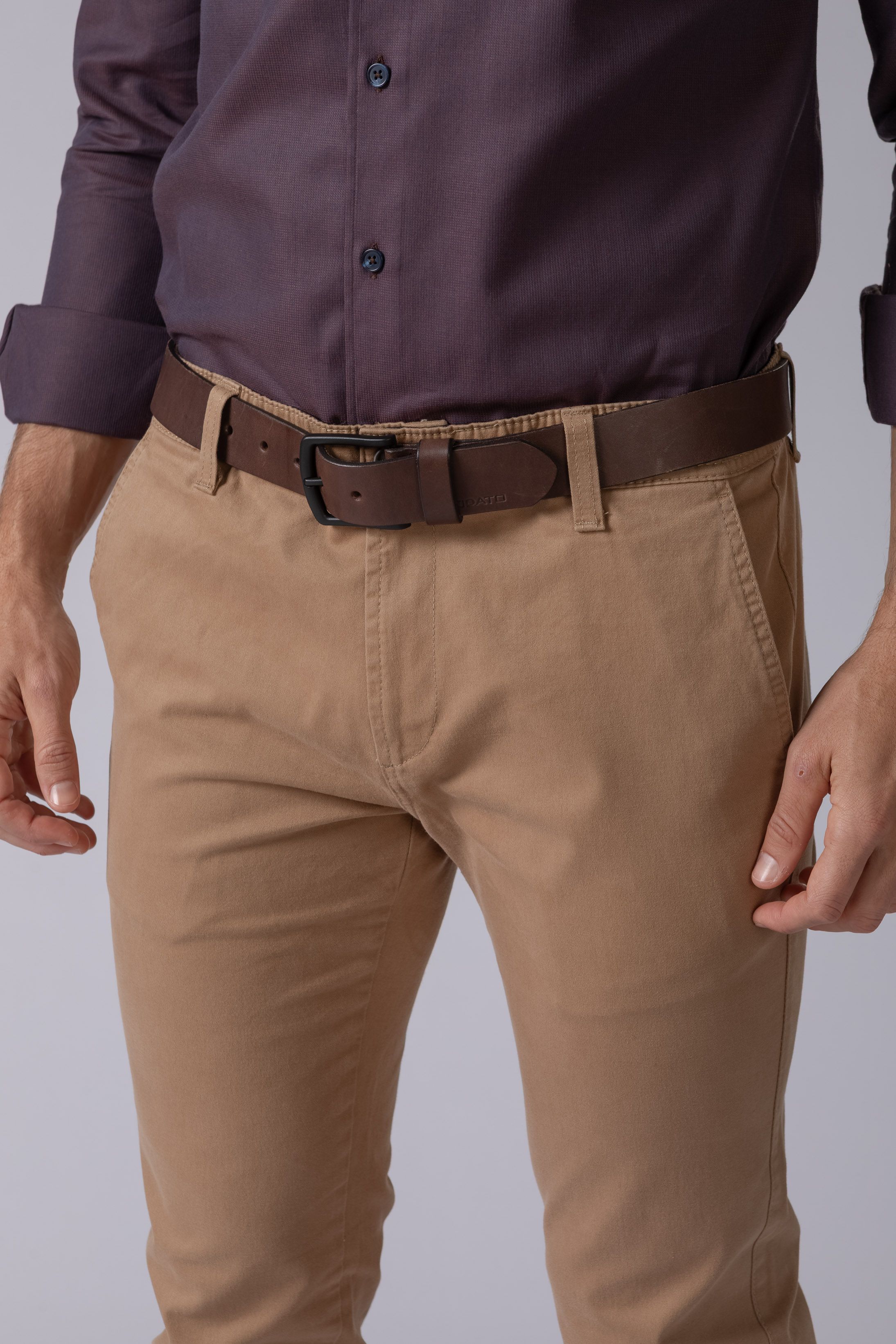 Calça Sport Slim Fit Camel 