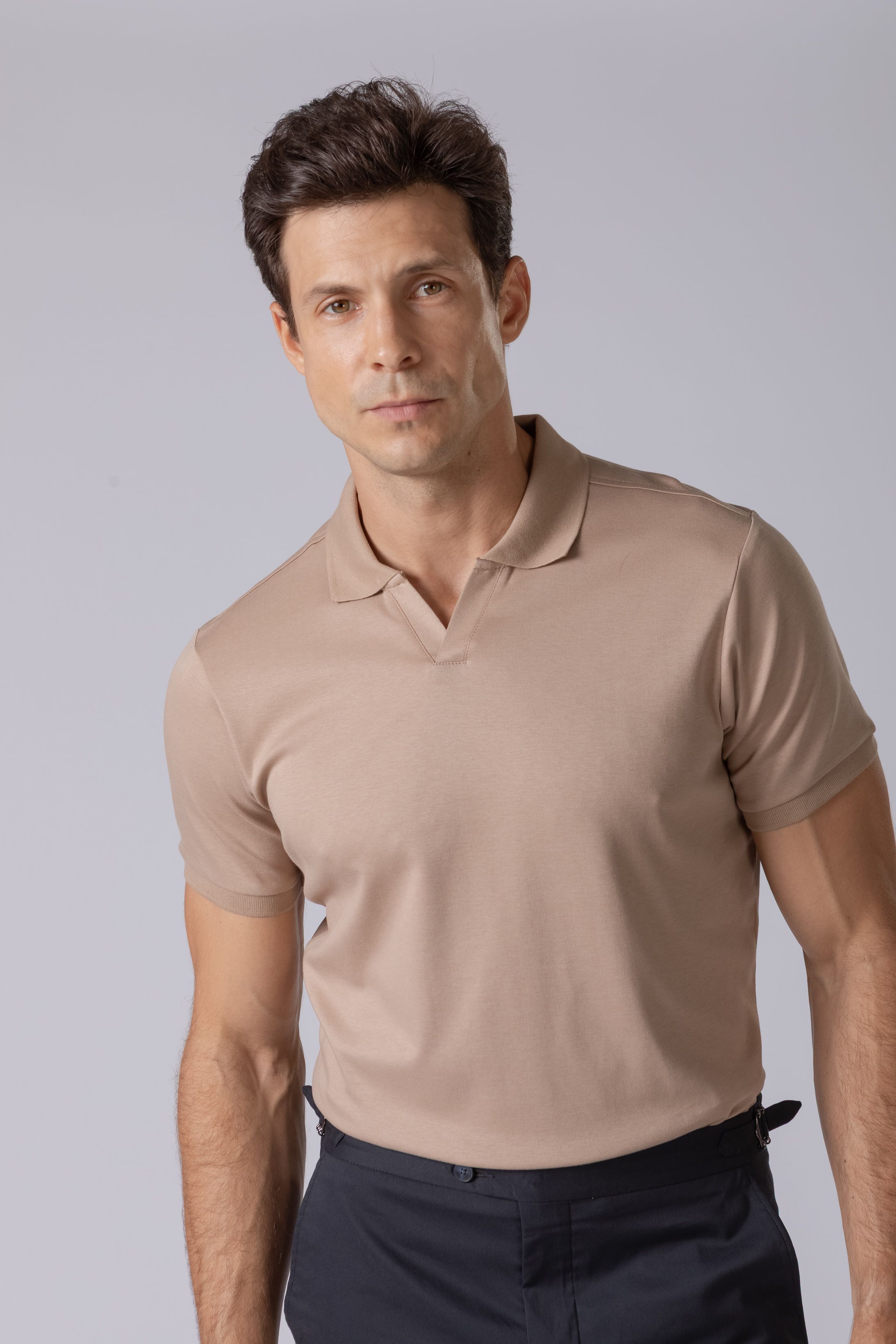 Camisa Polo Caqui - Diodato Alfaiataria