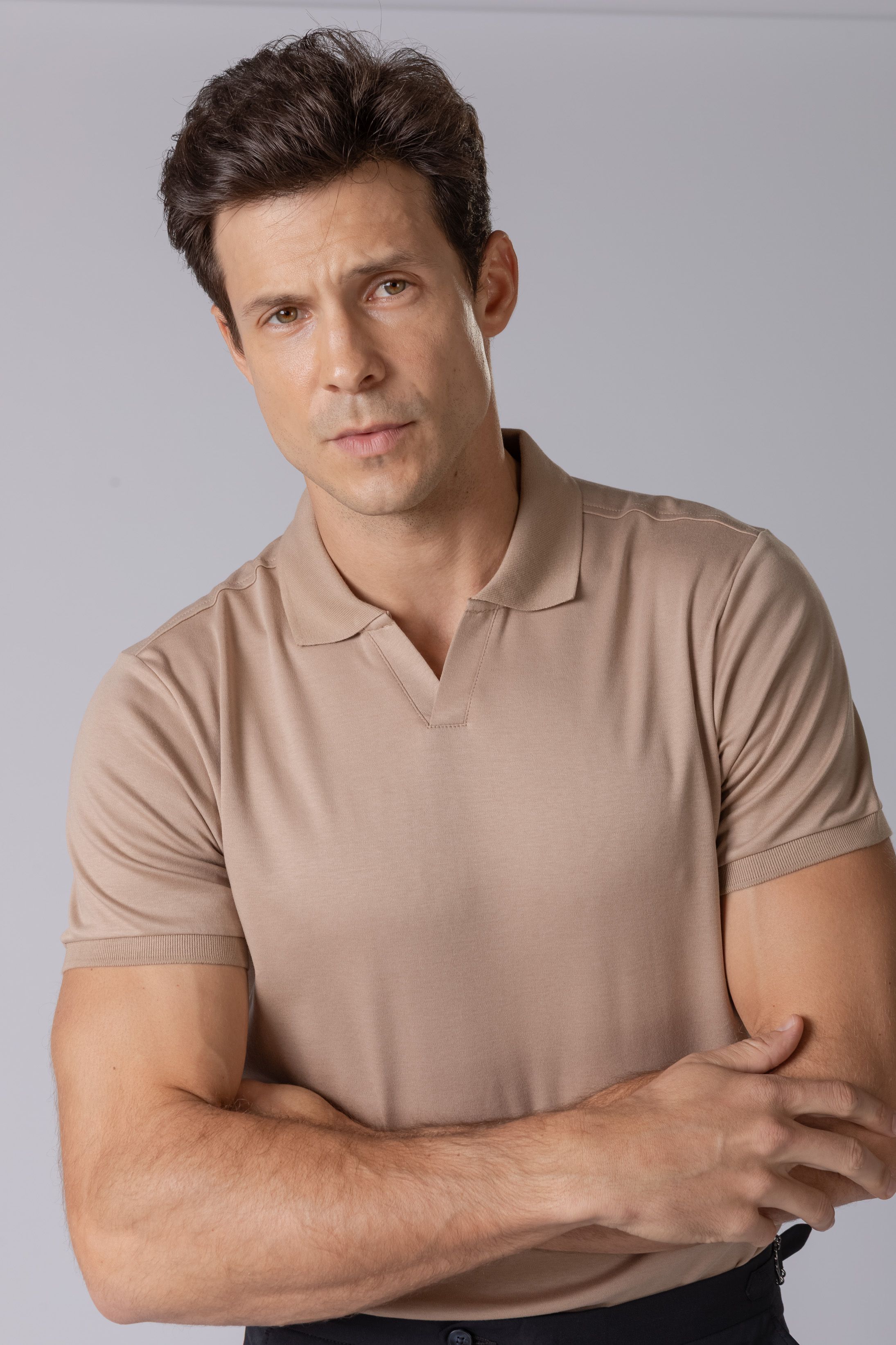 Camisa Polo Caqui