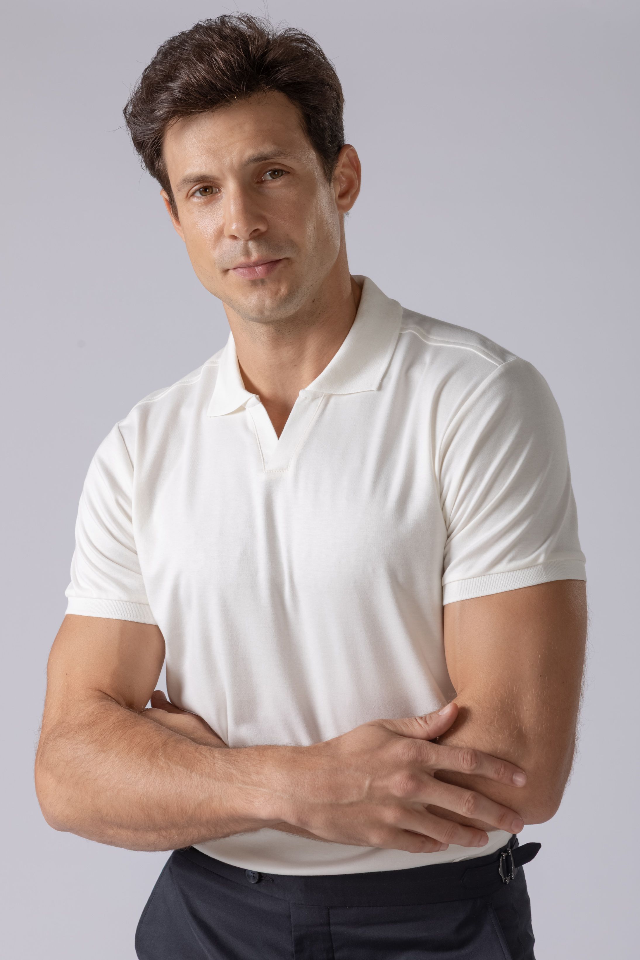 Camisa Polo Off white