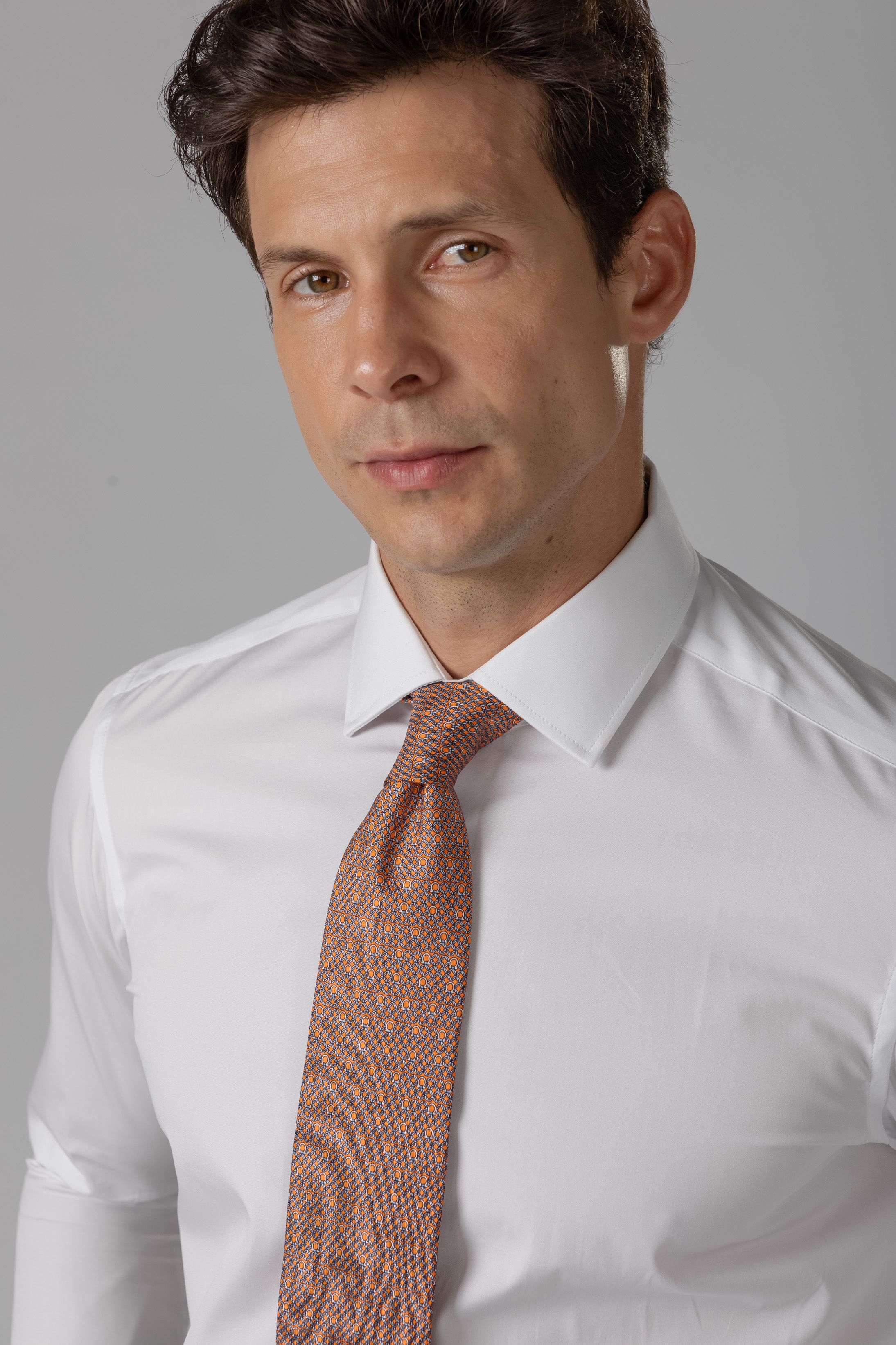 Camisa Social Slim fit Fio 80 Liquid Ammonia Branca