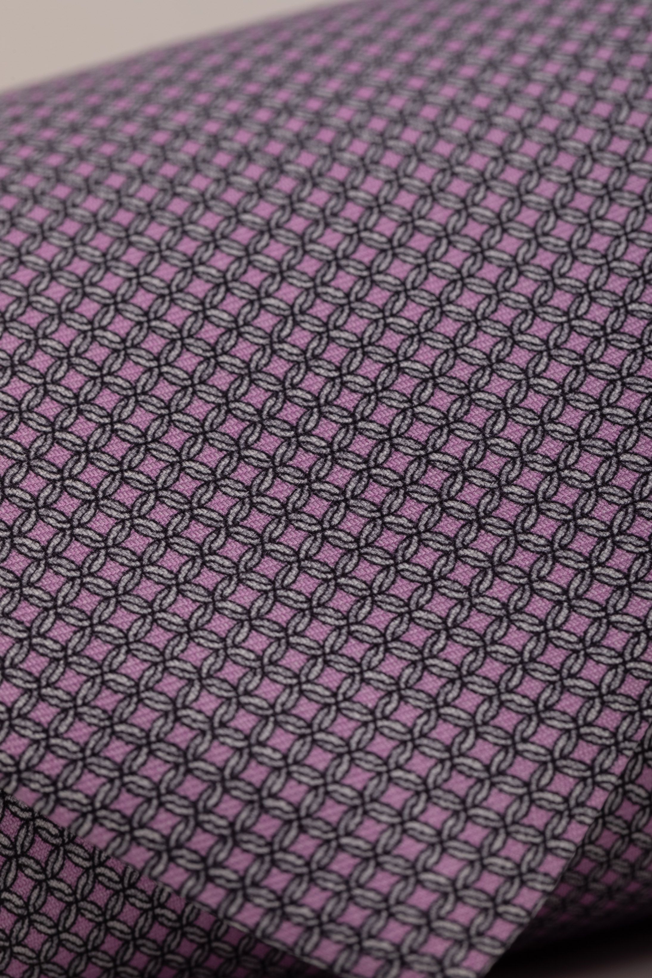 Gravata Seda Italiana Rosa Claro