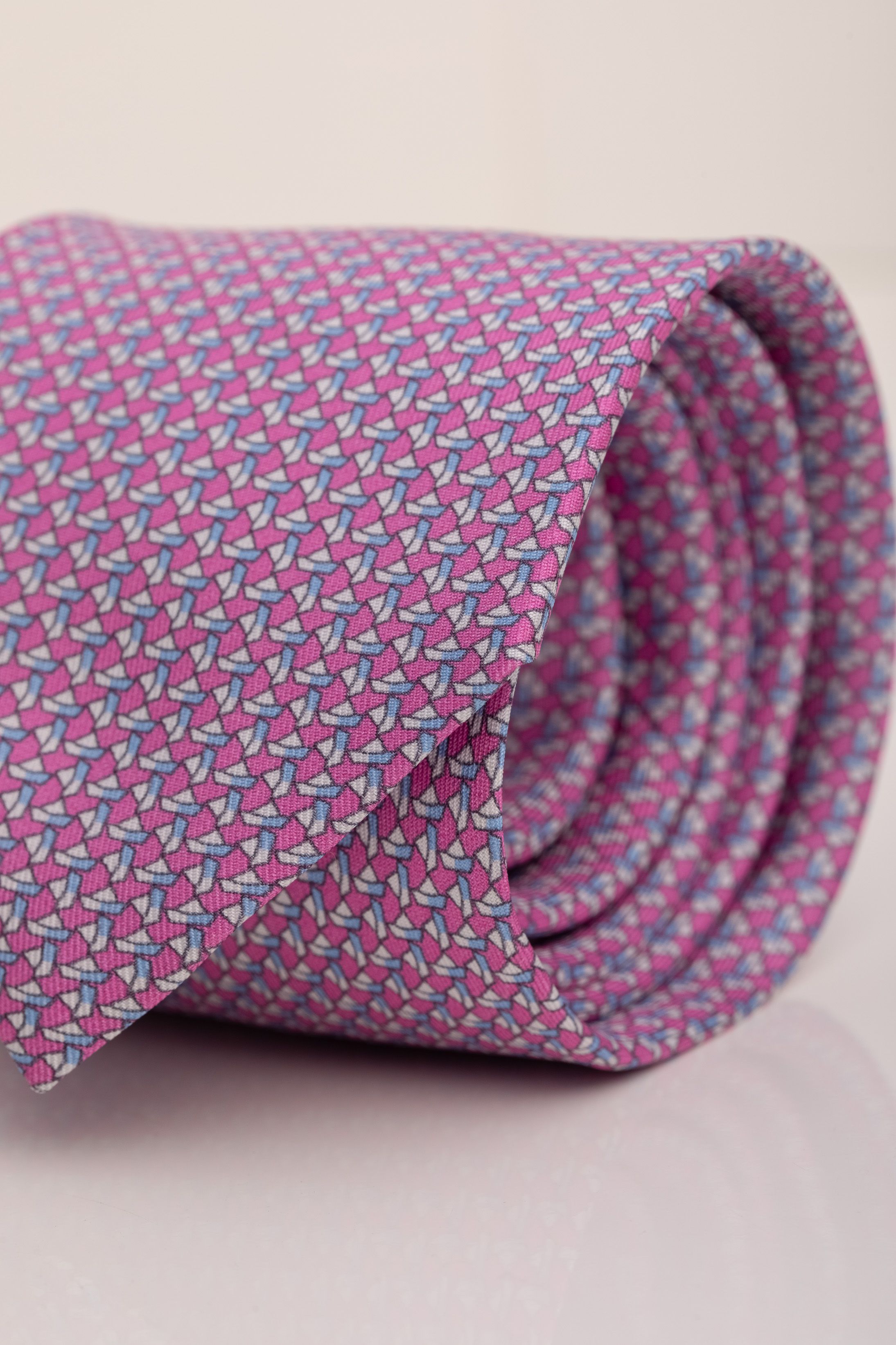 Gravata Seda Italiana Rosa