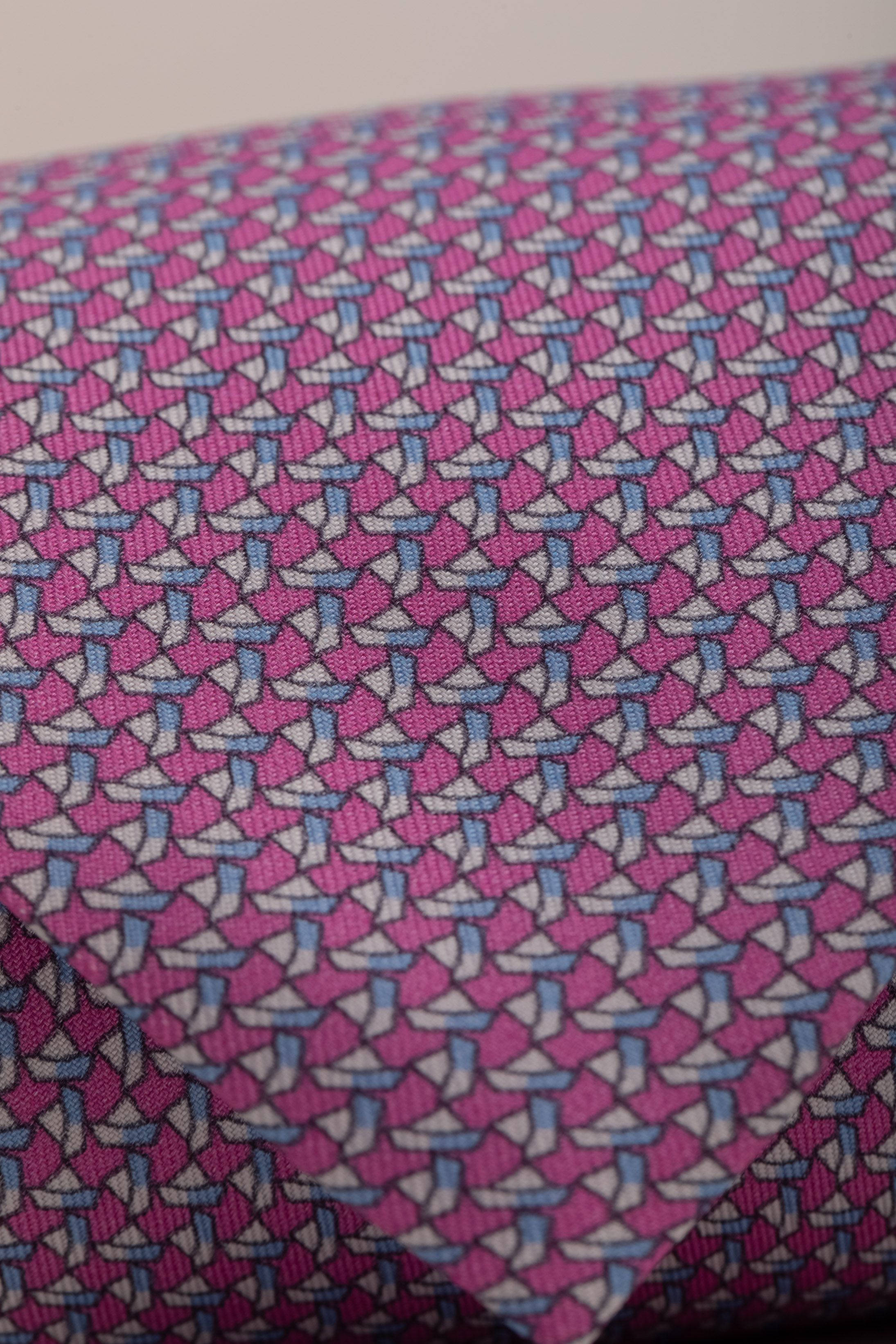 Gravata Seda Italiana Rosa