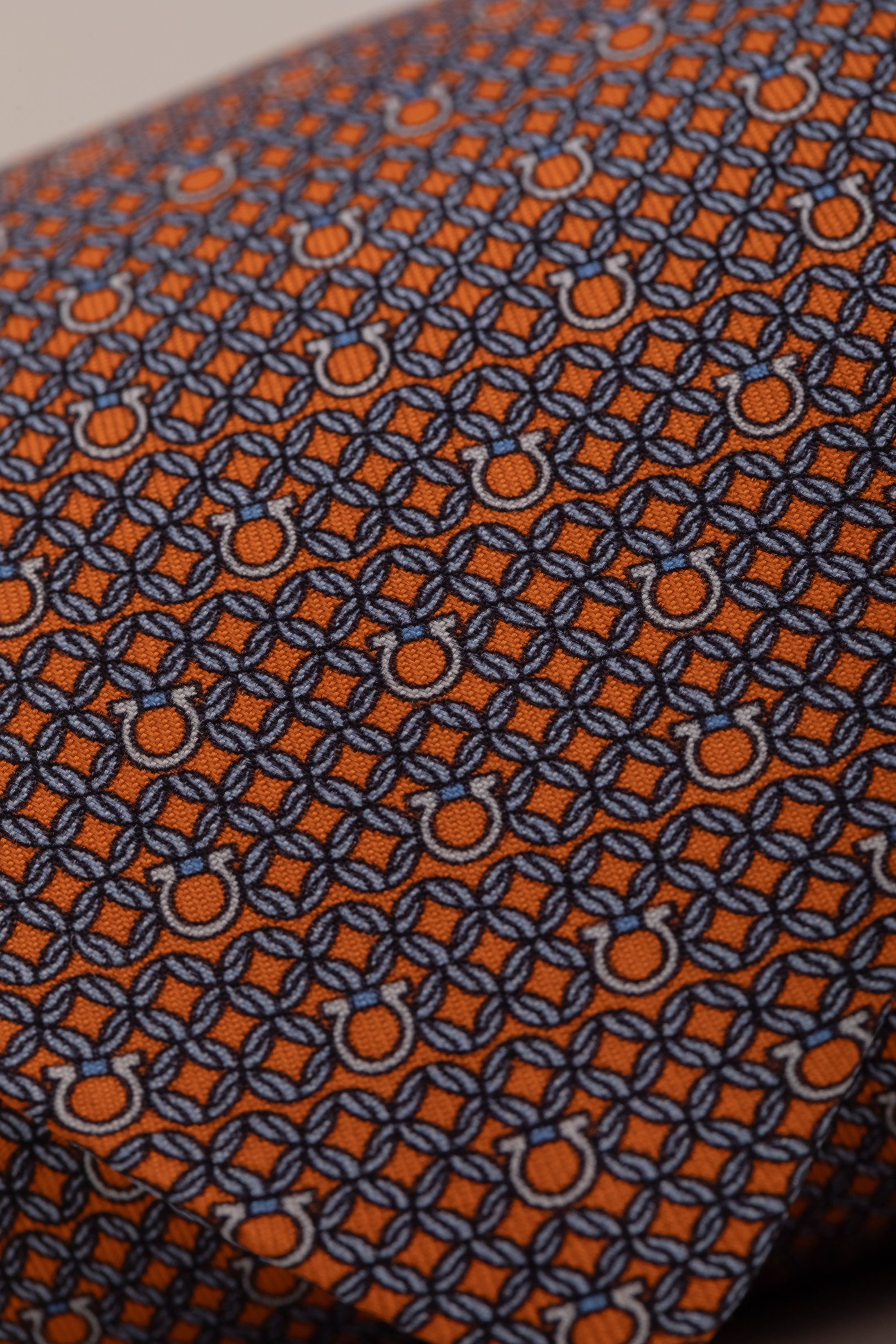 Gravata Seda Italiana Laranja