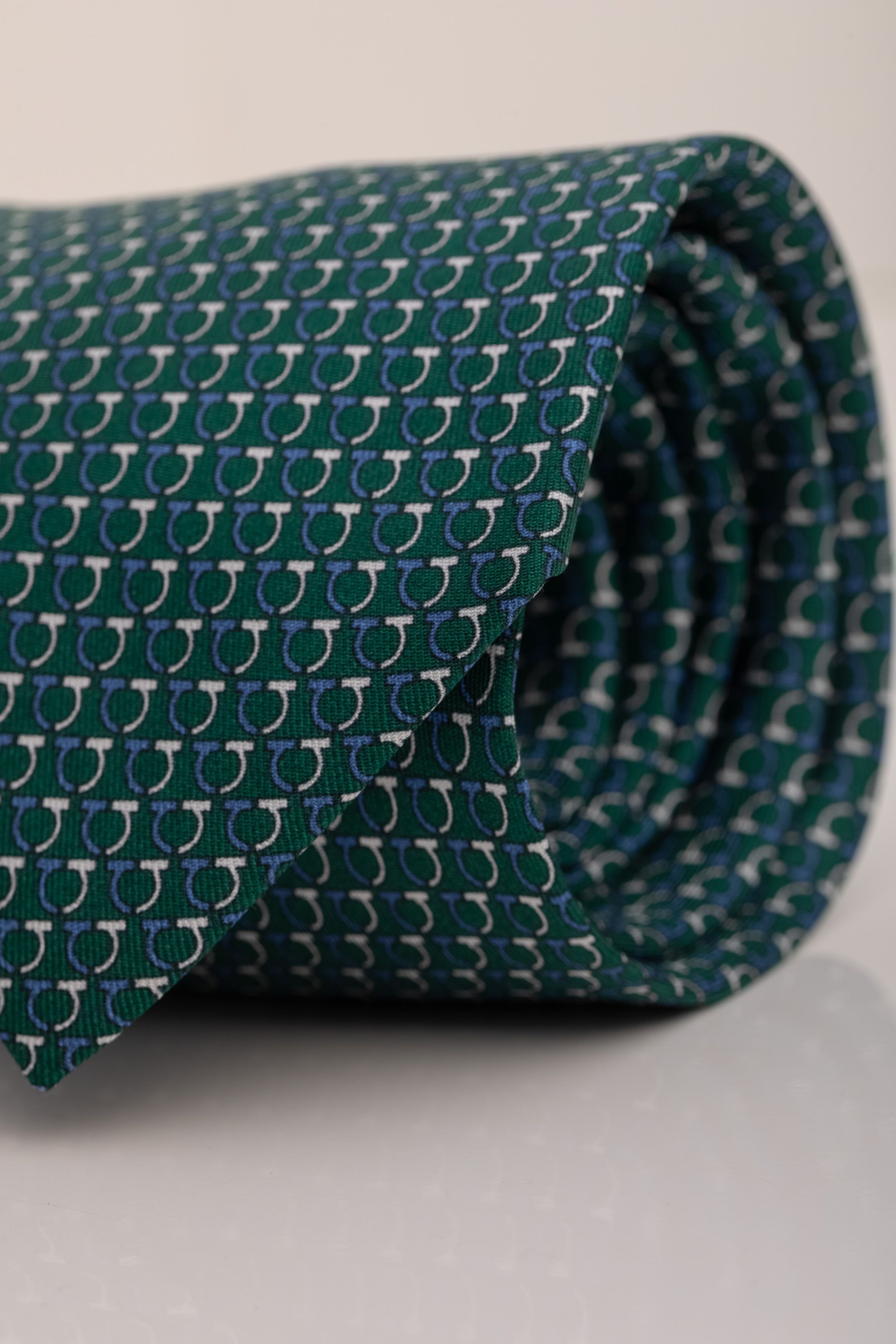 Gravata Seda Italiana Trabalhada Verde