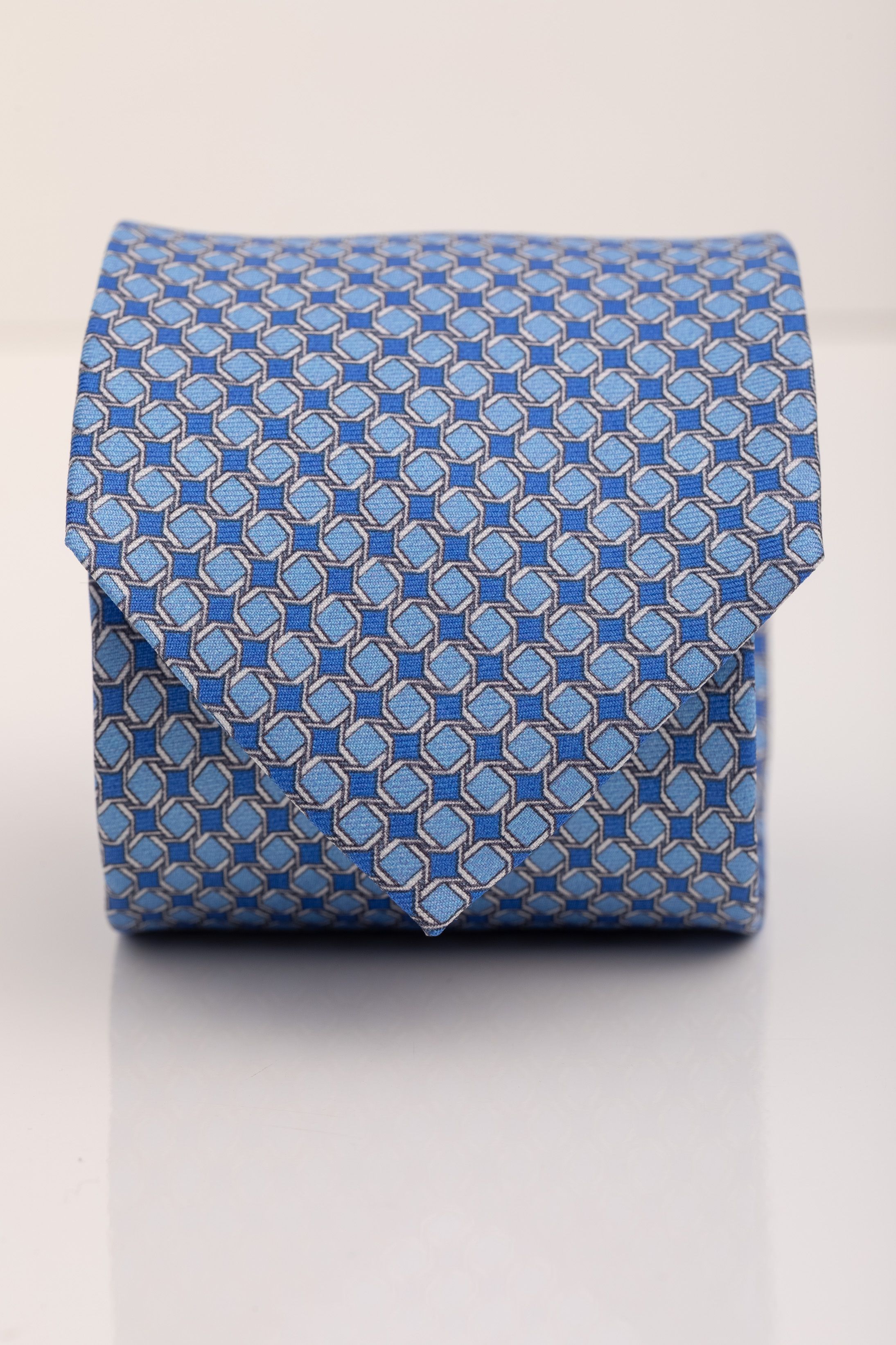 Gravata Seda Italiana Azul Claro