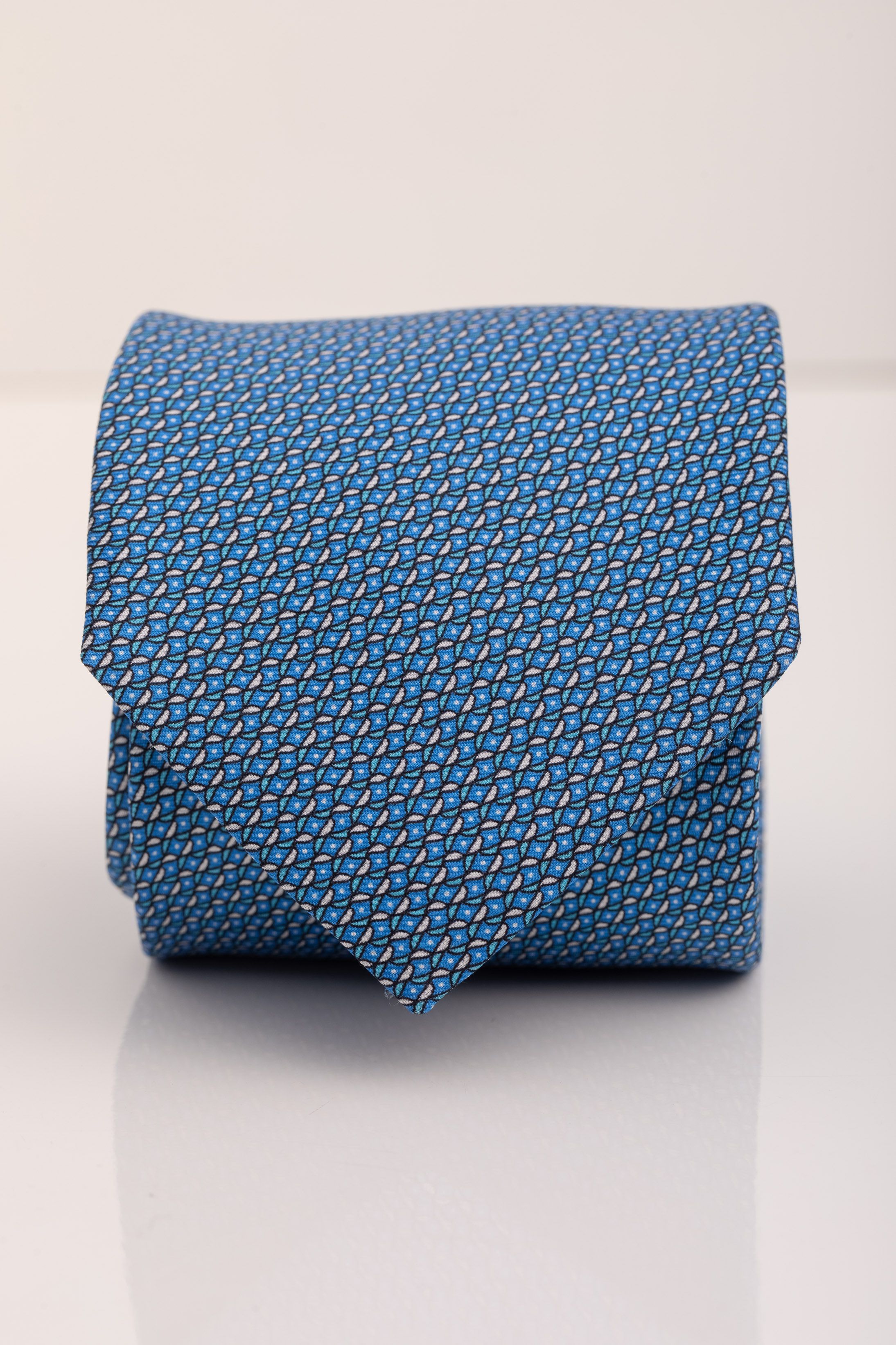 Gravata Seda Italiana Azul 