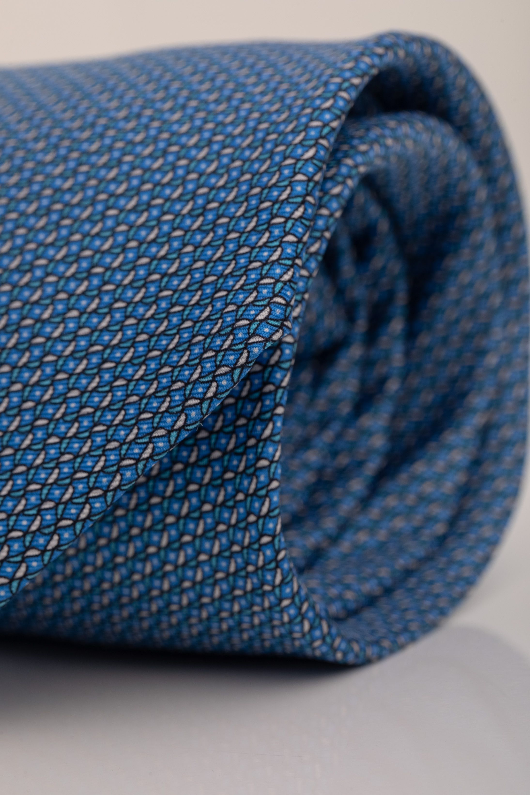Gravata Seda Italiana Azul 
