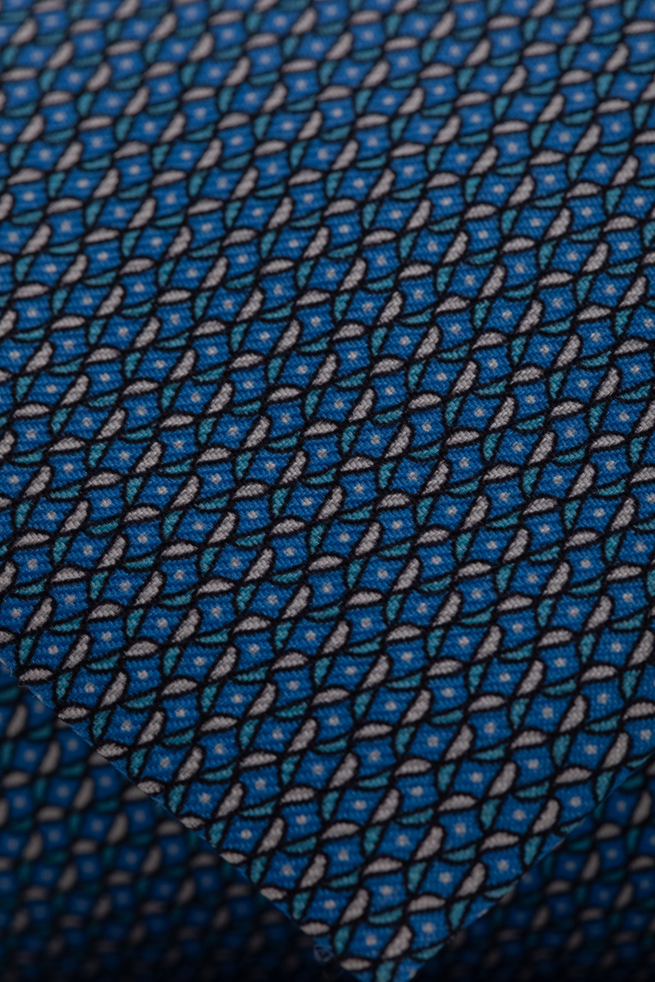 Gravata Seda Italiana Azul 