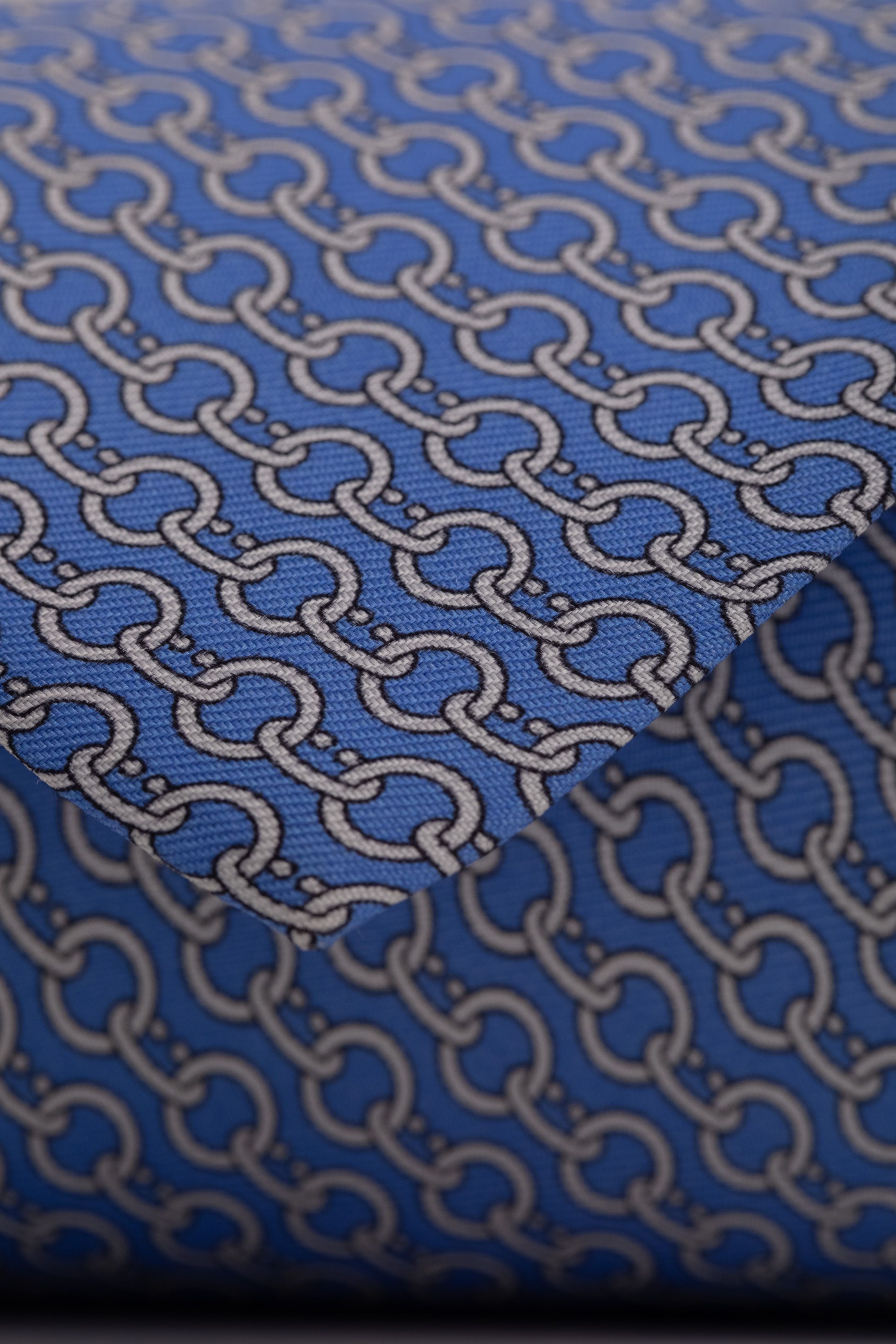 Gravata Seda Italiana Azul 