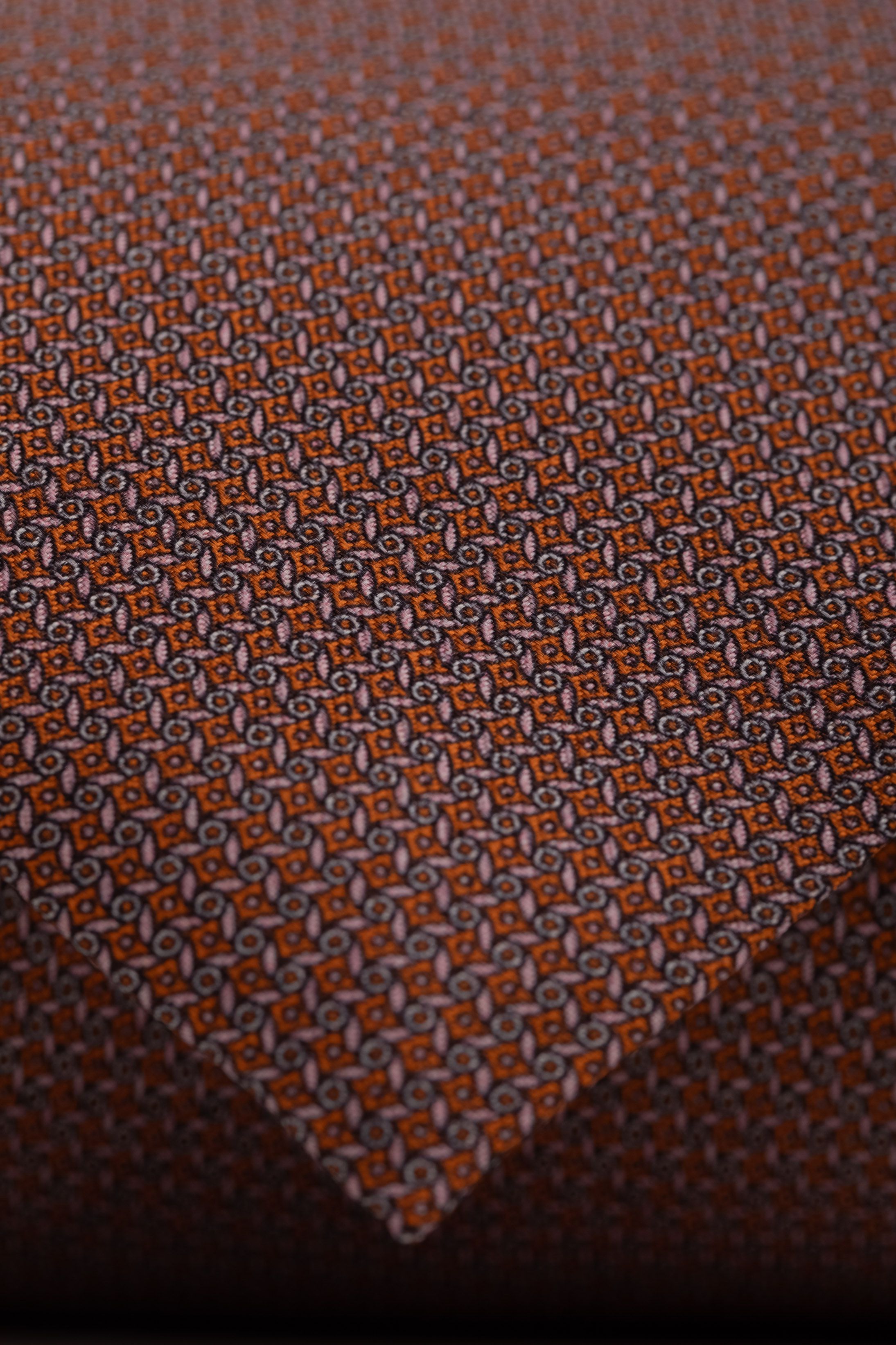 Gravata Seda Italiana Laranja 