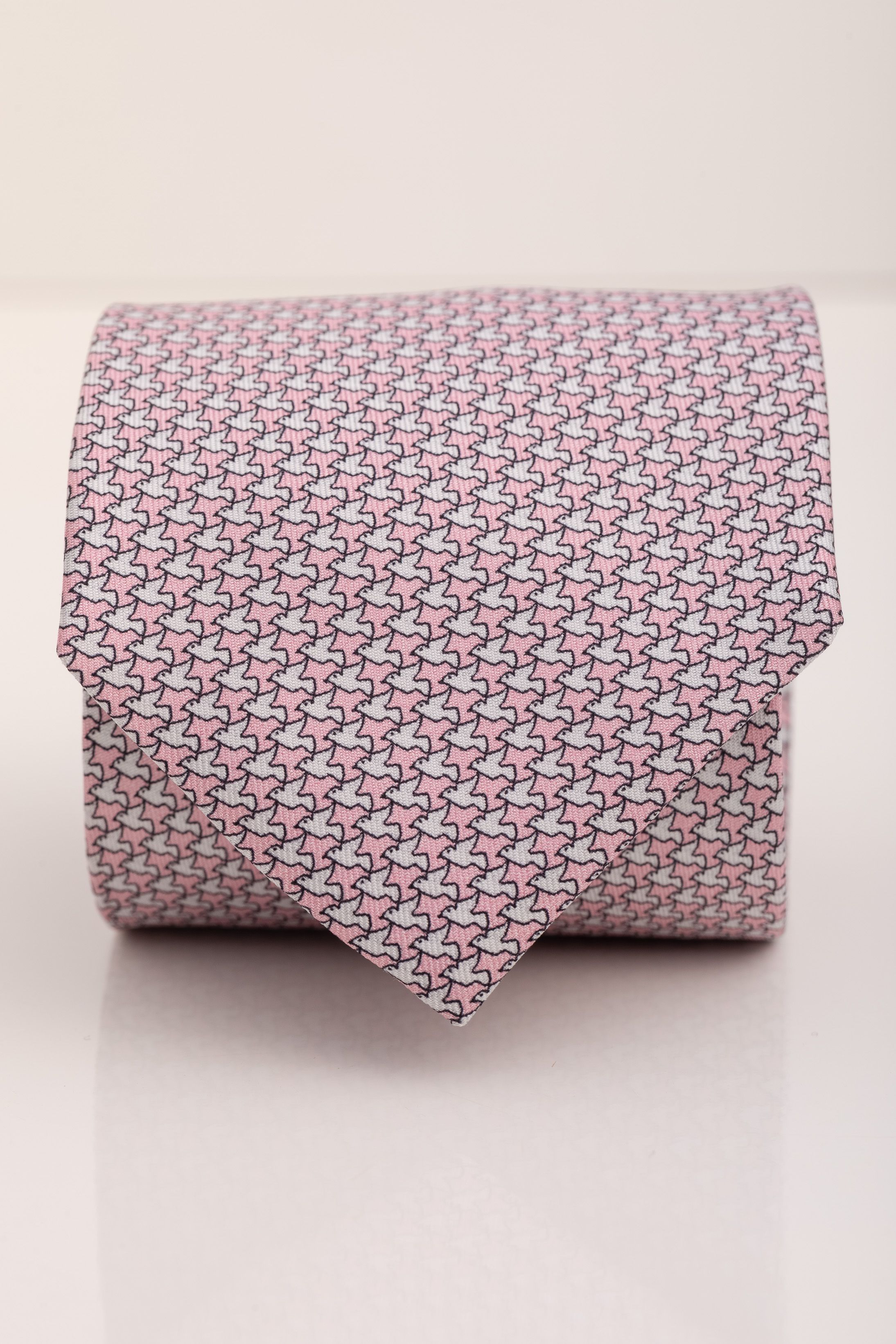 Gravata Seda Italiana Rosa Claro - Diodato Alfaiataria