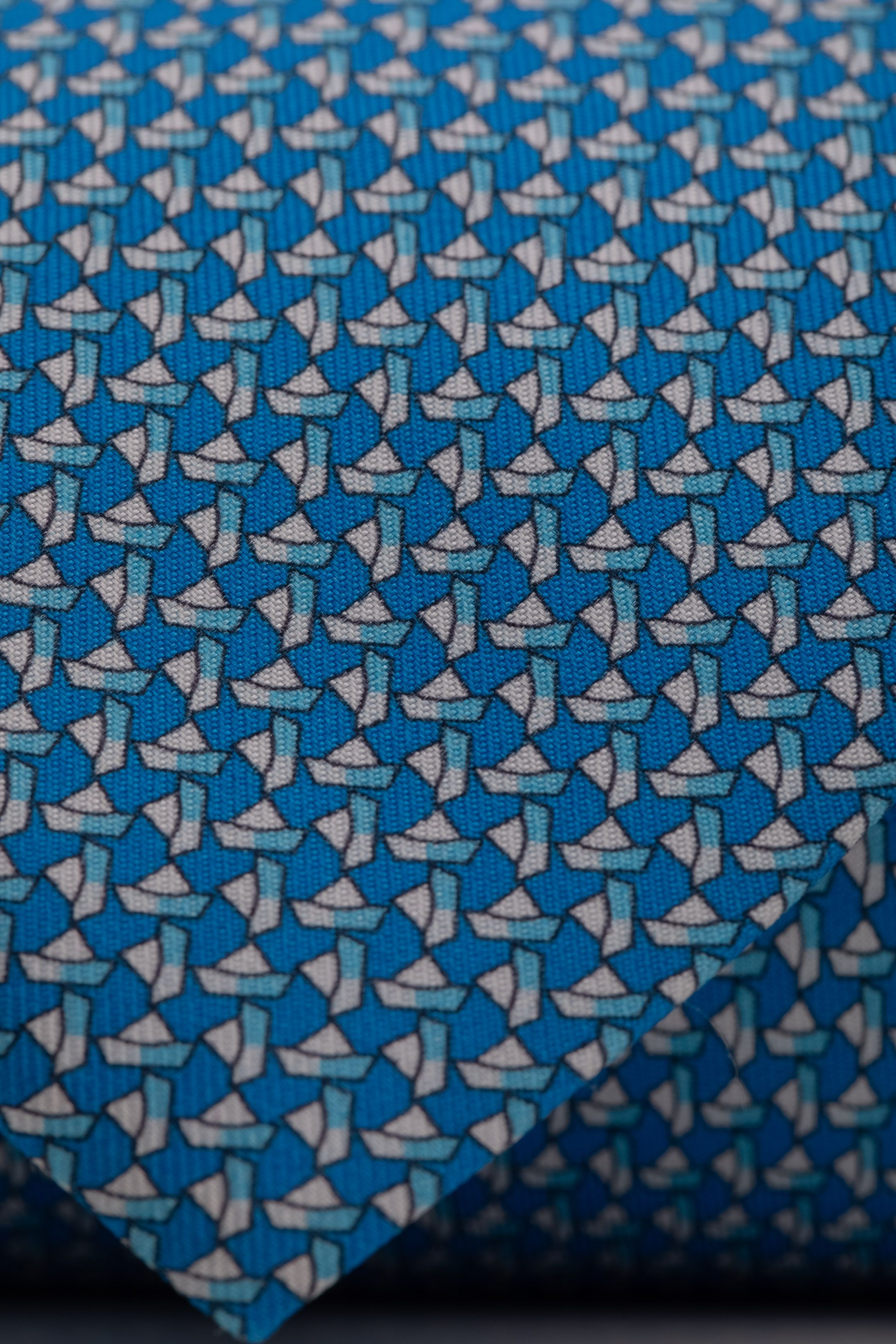 Gravata Seda Italiana Azul