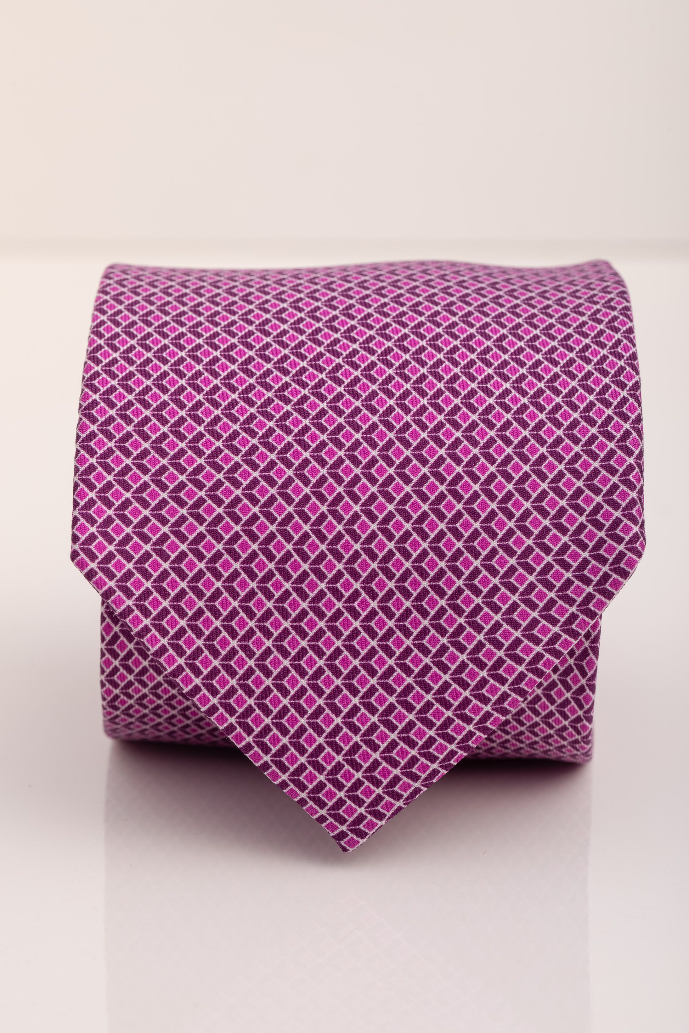 Gravata Seda Italiana Rosa