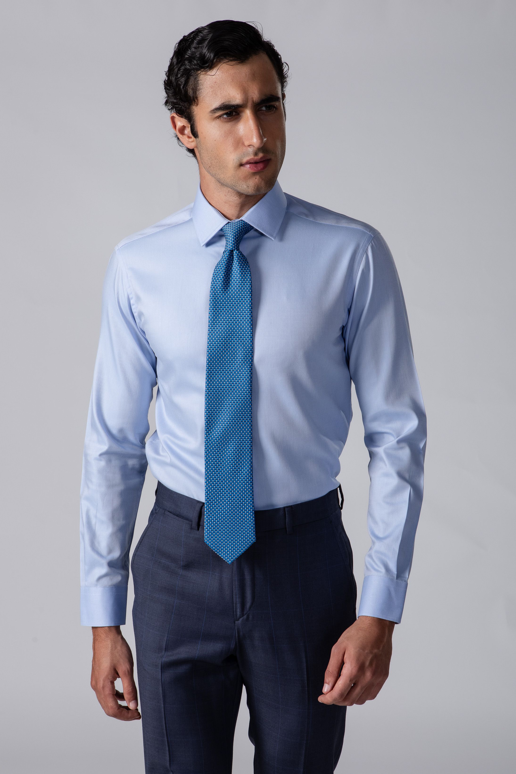 Camisa Social Regular Azul claro - Diodato Alfaiataria