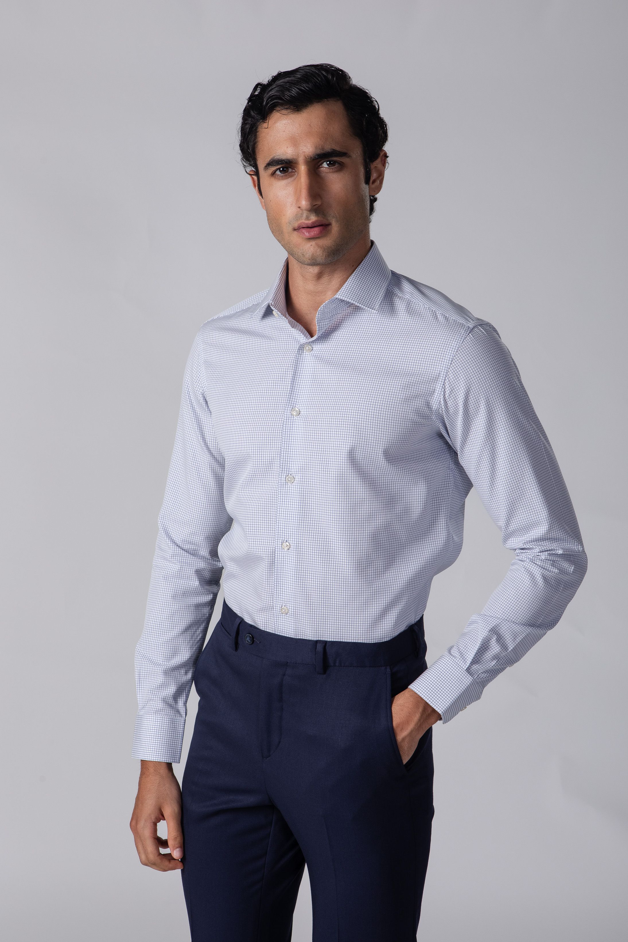 Camisa Social Slim fit fio 80