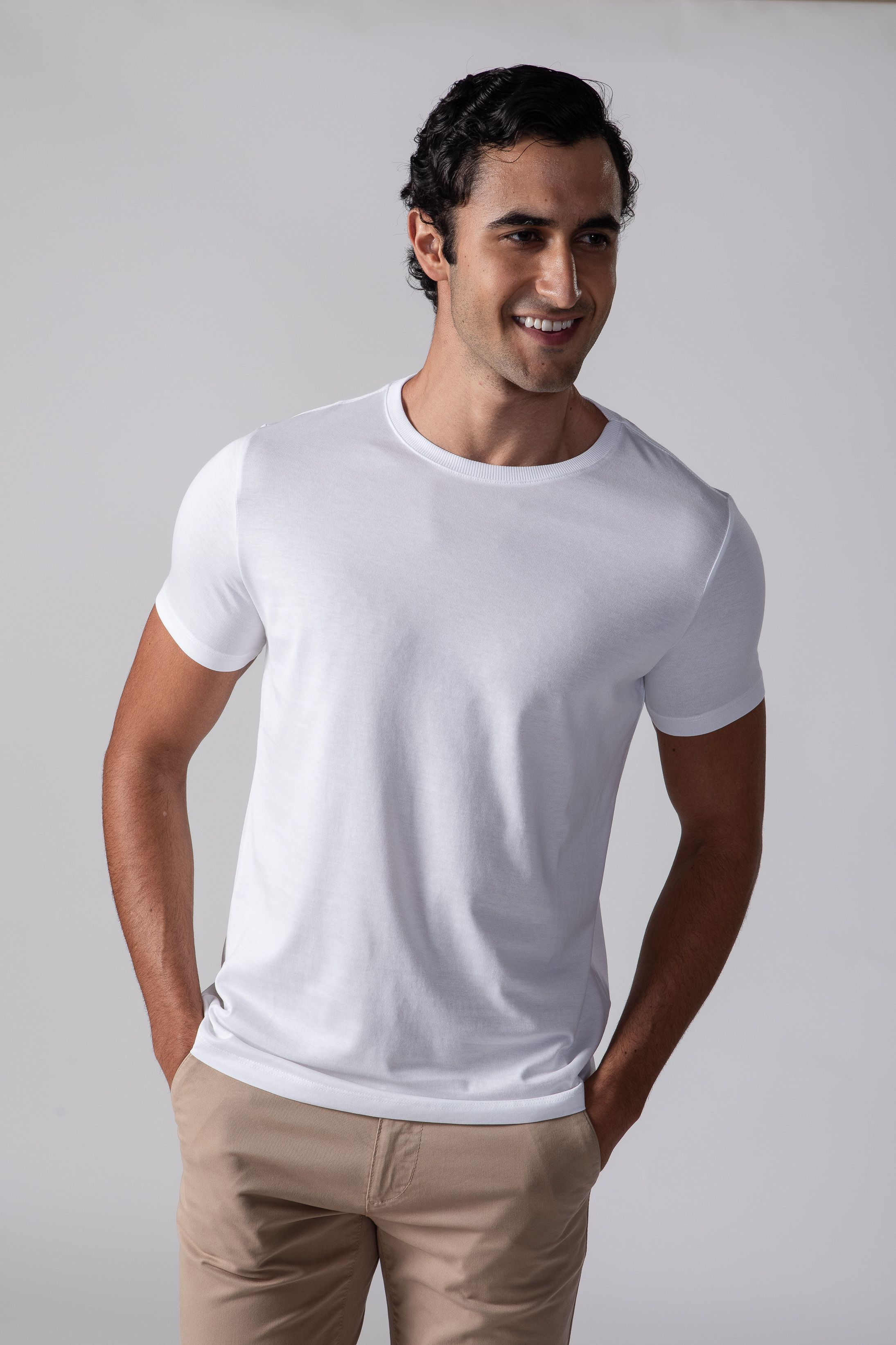 T shirt Pimma Cotton Branca - Diodato Alfaiataria