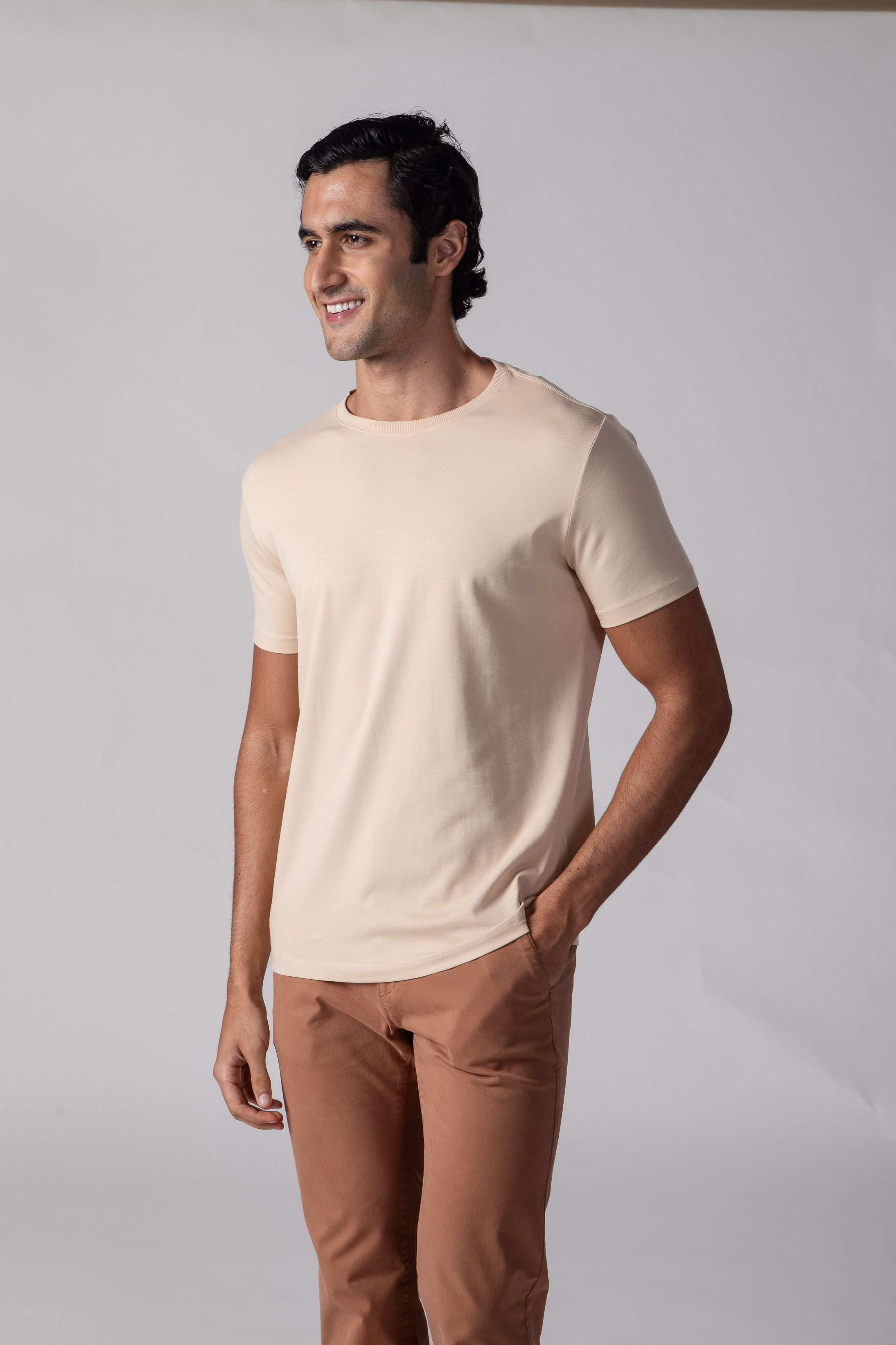 T shirt Pimma Cotton Areia - Diodato Alfaiataria