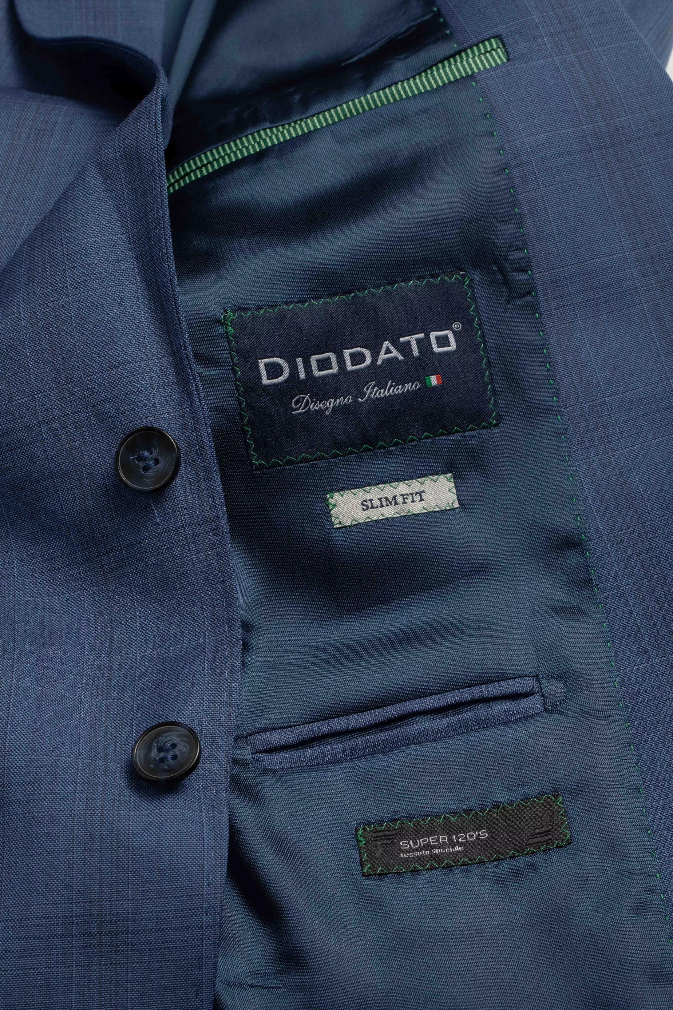 Blazer Slim Super 120 Window Pane Azul Claro
