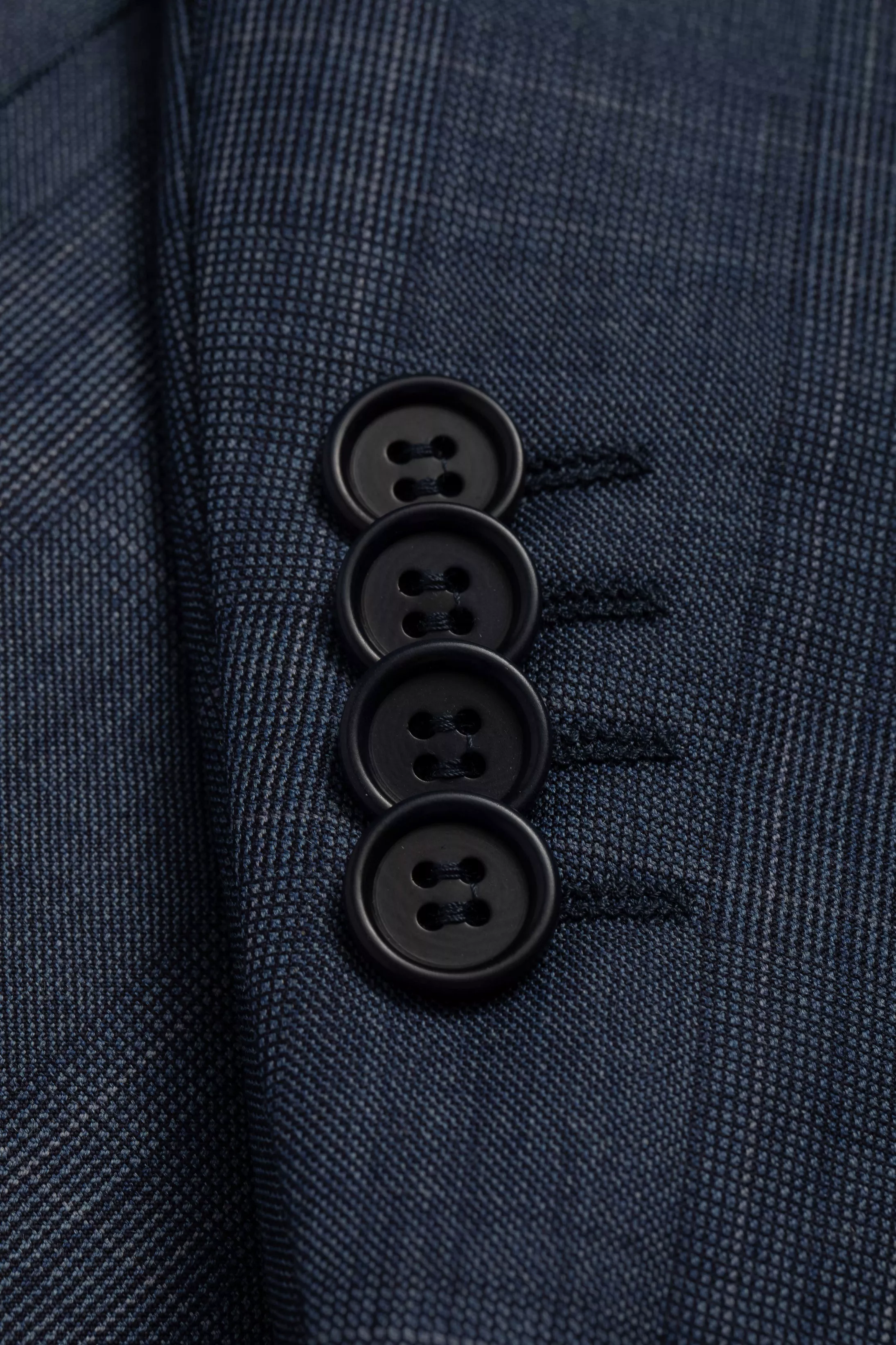 Blazer Reda Super 130 Slim Window Pane Azul - Diodato Alfaiataria