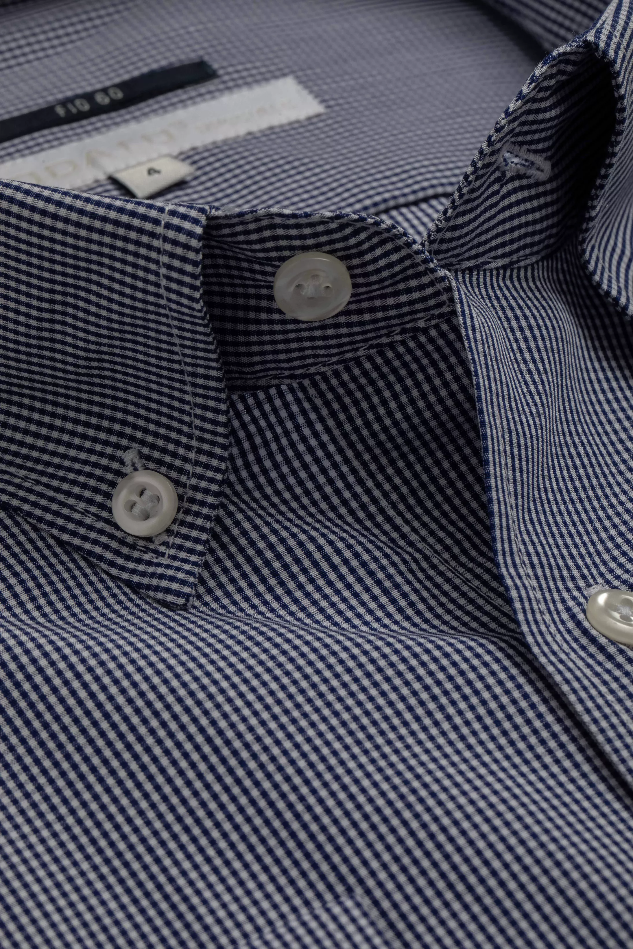 Camisa Manga Longa Regular Quadriculada Marinho - Diodato Alfaiataria