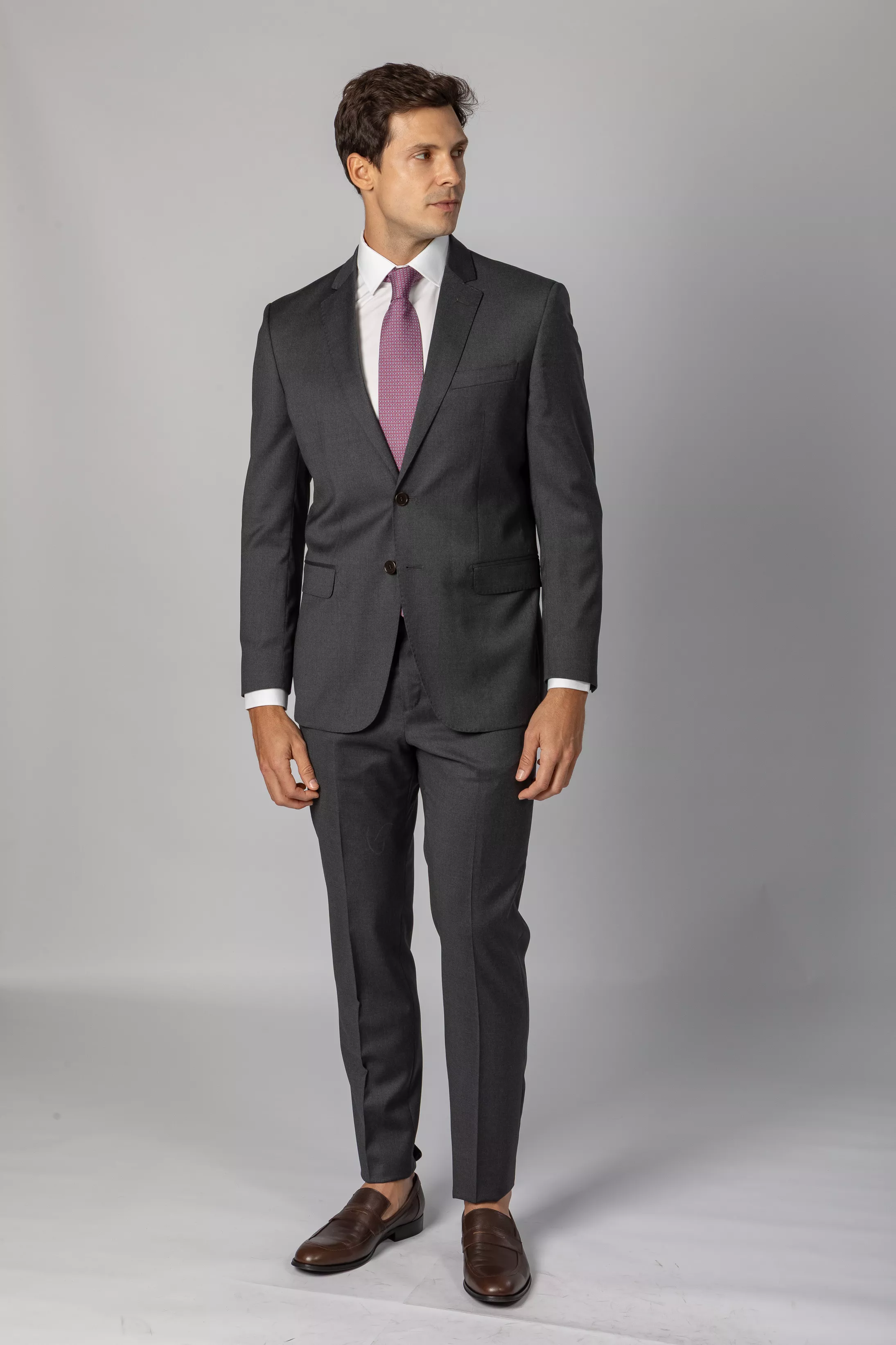 Costume Reda Super 110 Slim Cinza médio - Diodato Alfaiataria