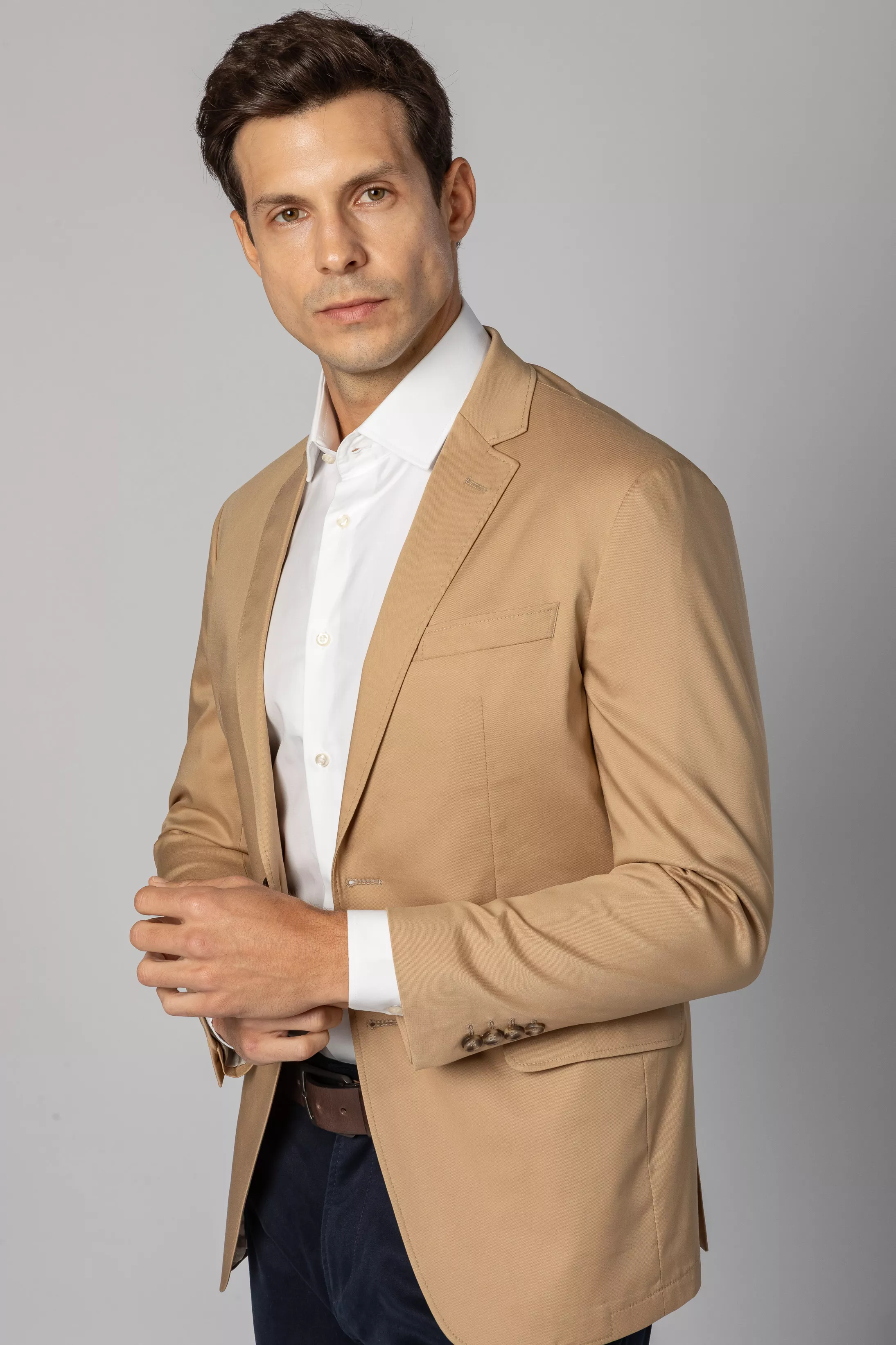 Blazer Slim Fit Caqui - Diodato Alfaiataria