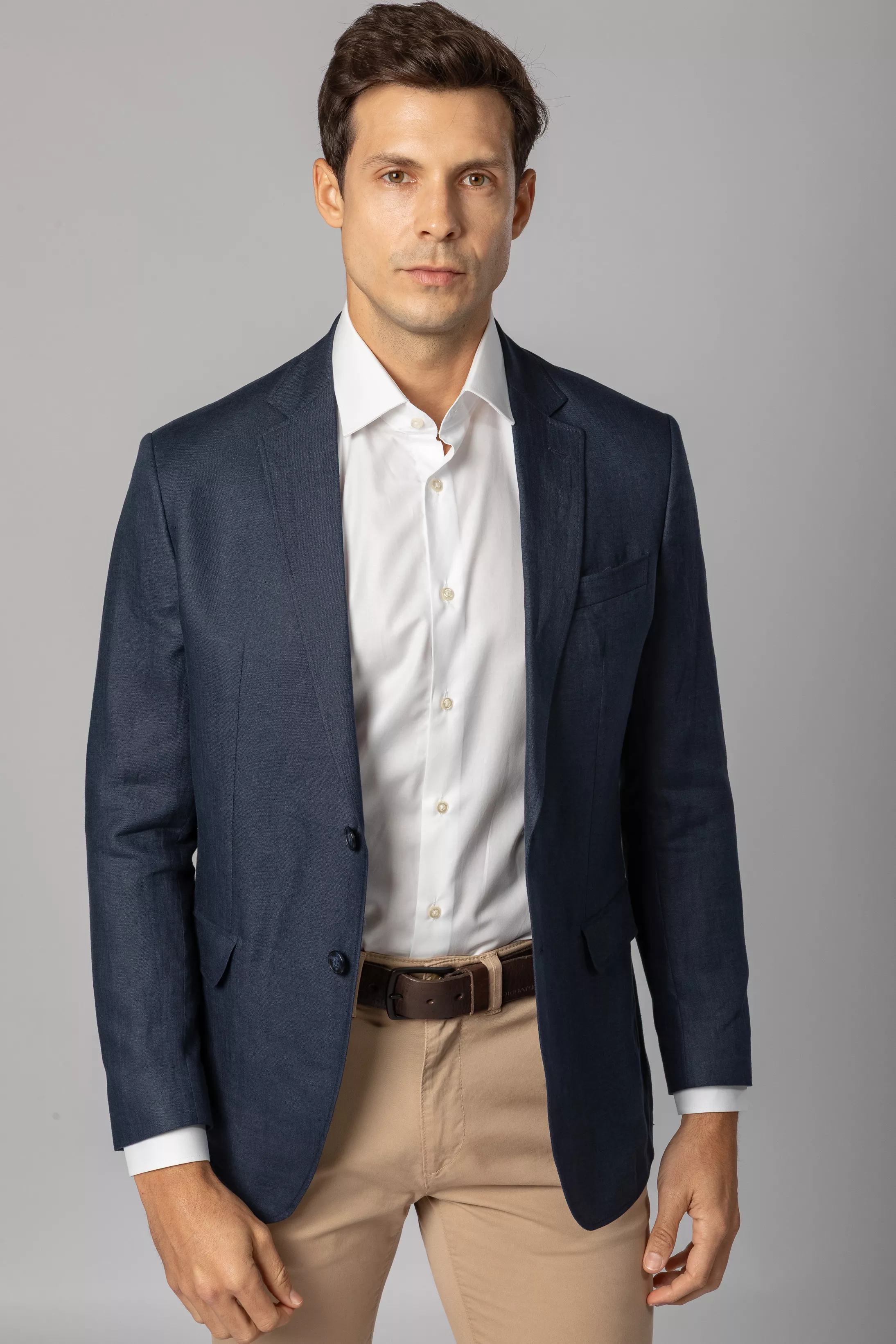 Blazer Slim Linho Marinho - Diodato Alfaiataria