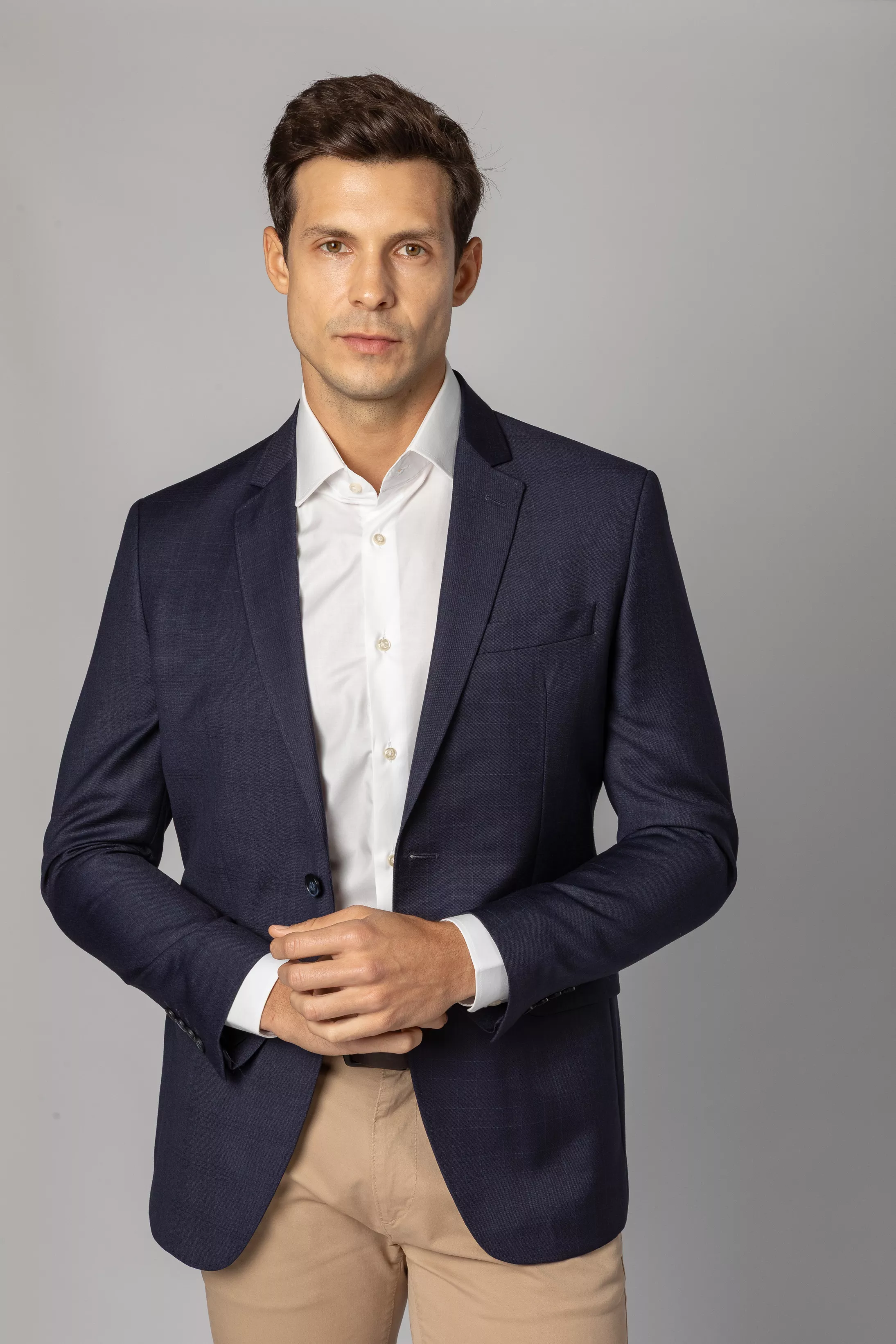Blazer Slim Super 120 Window Pane Marinho
