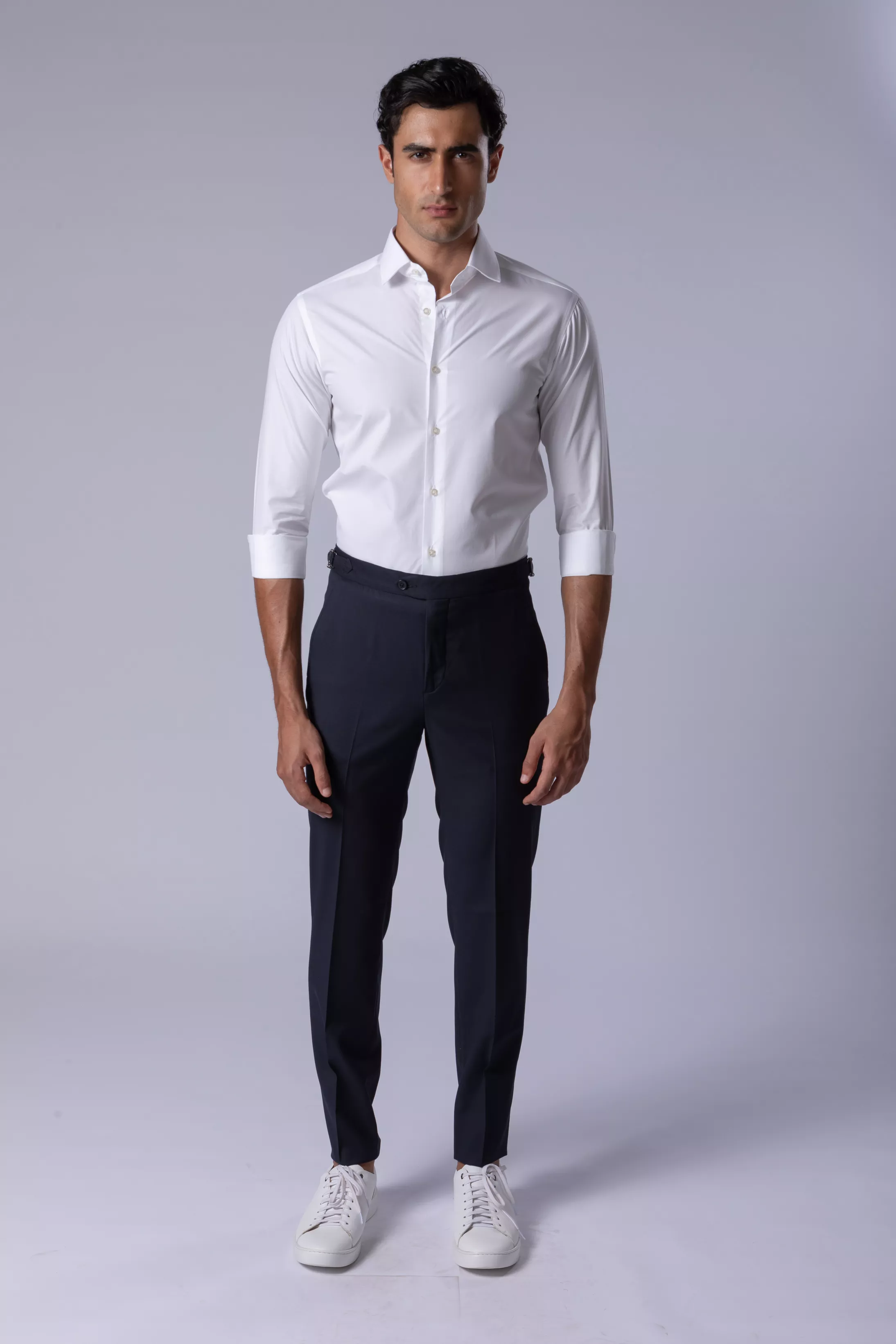 Calça social Slim Fit Milano Marinho - Diodato Alfaiataria