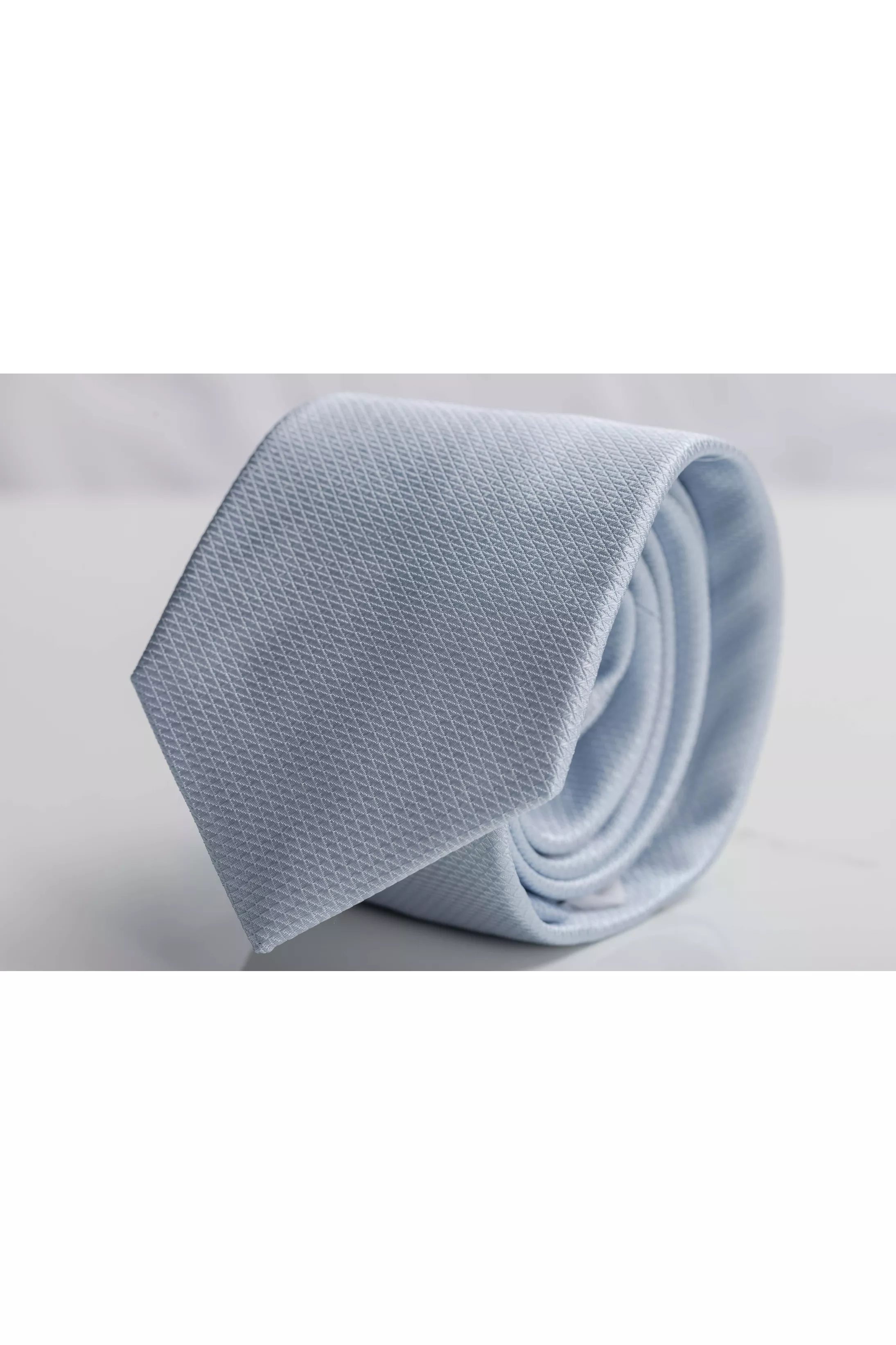 Gravata Seda Italiana Azul Claro Cerimonial