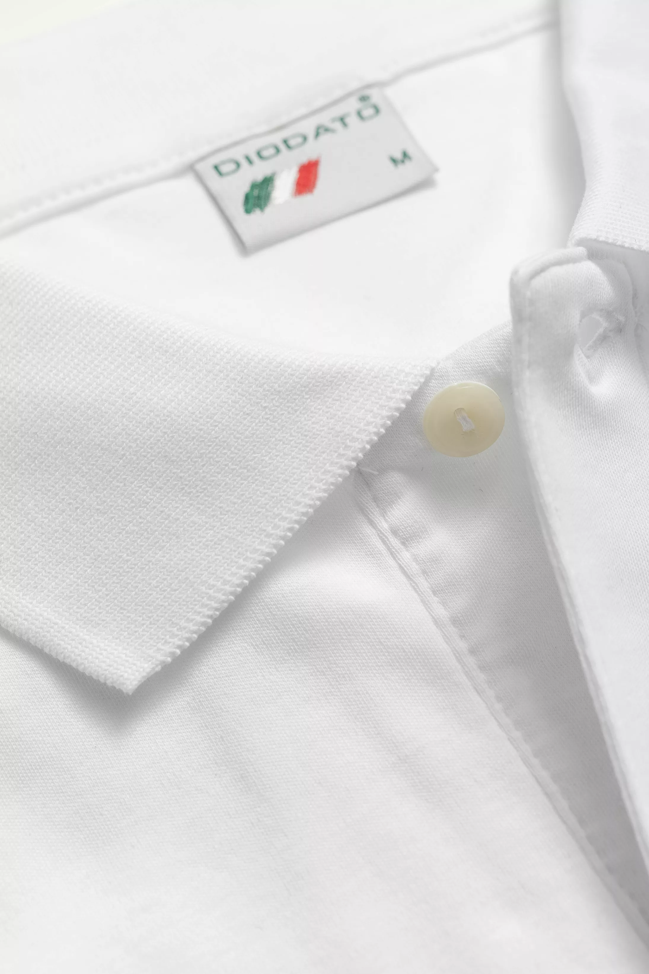 Camisa Polo Malha Peruana branco