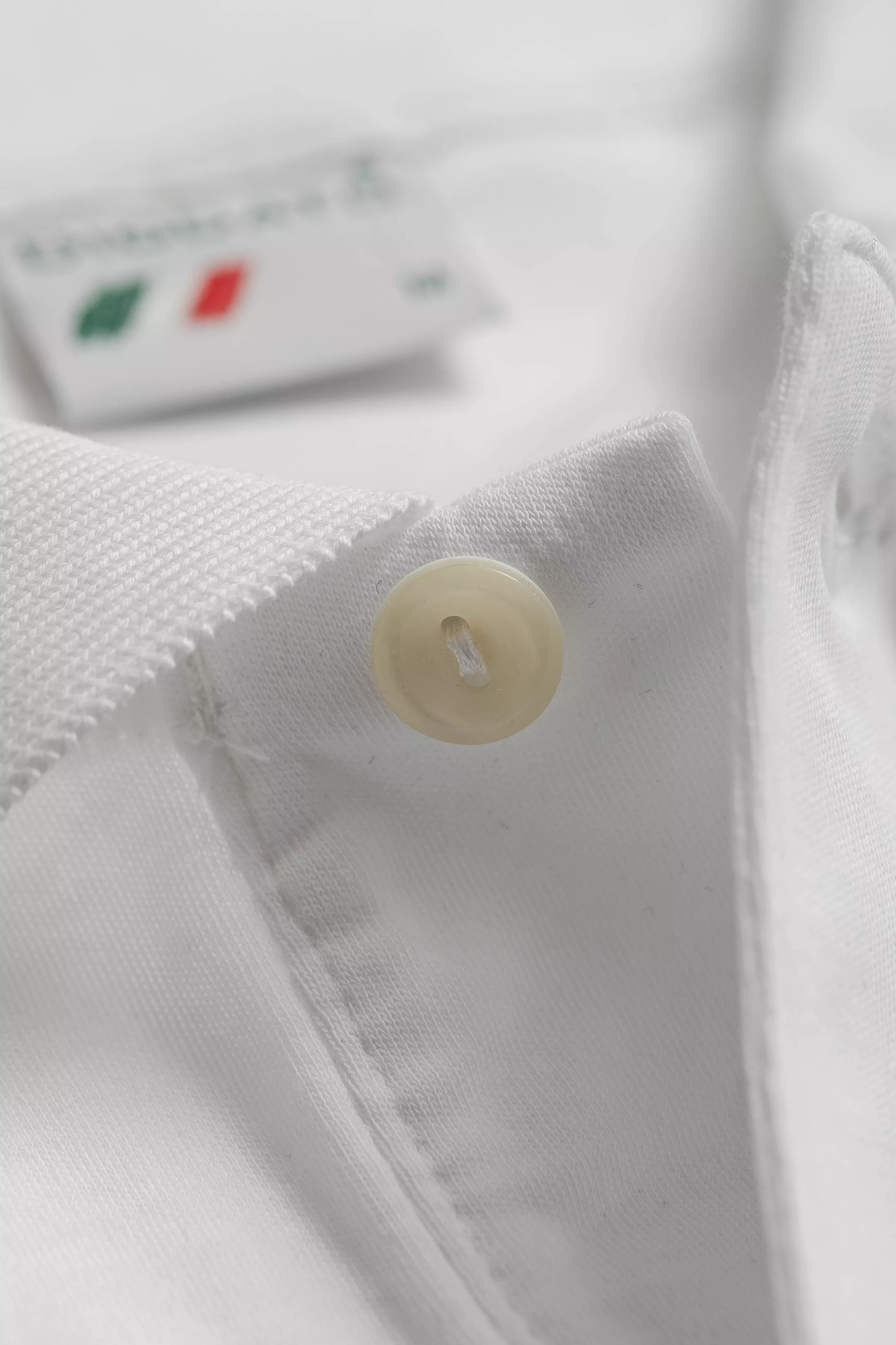 Camisa Polo Malha Peruana branco