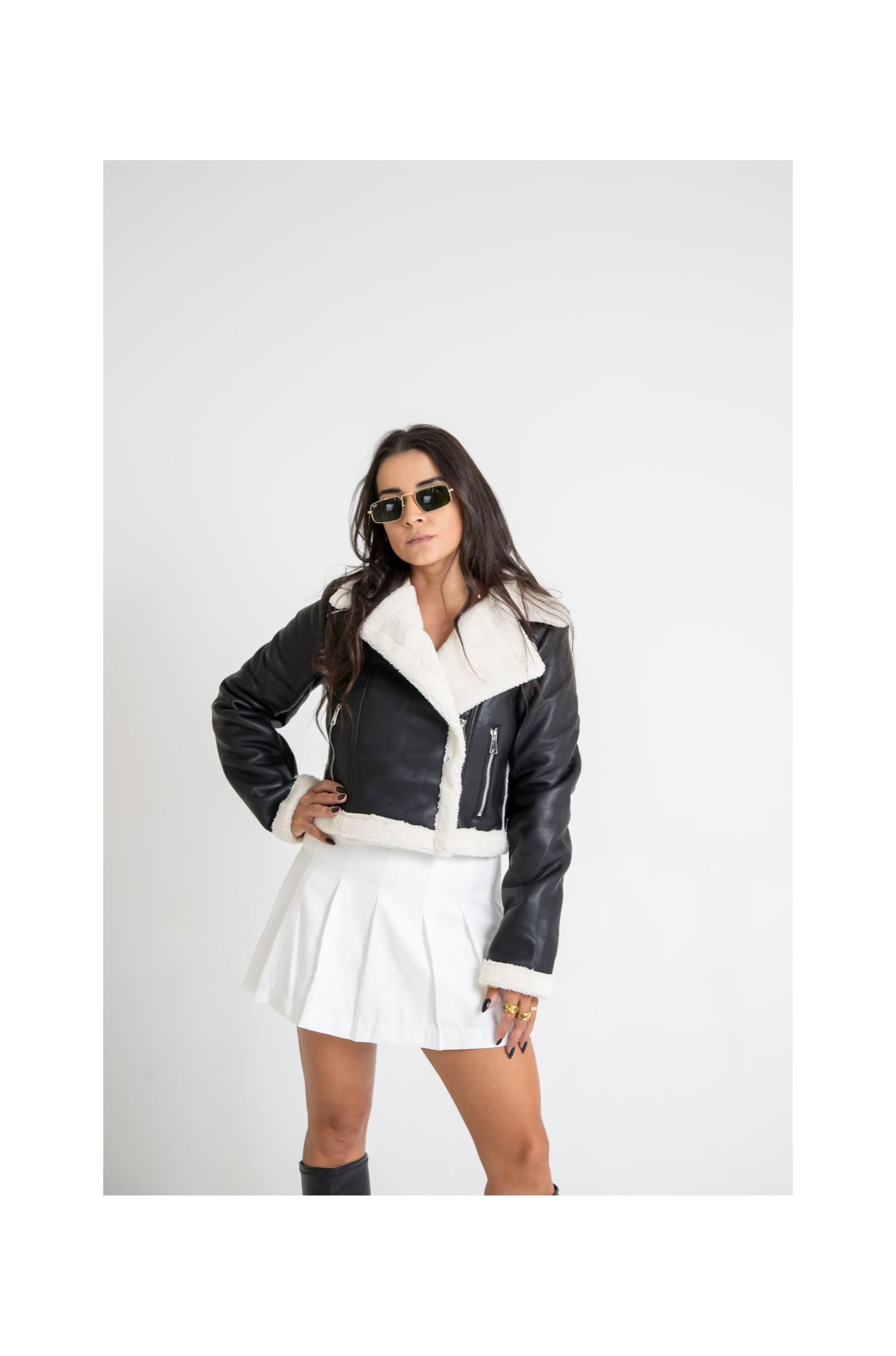 Jaqueta Carol preta - Bruna Acessórios