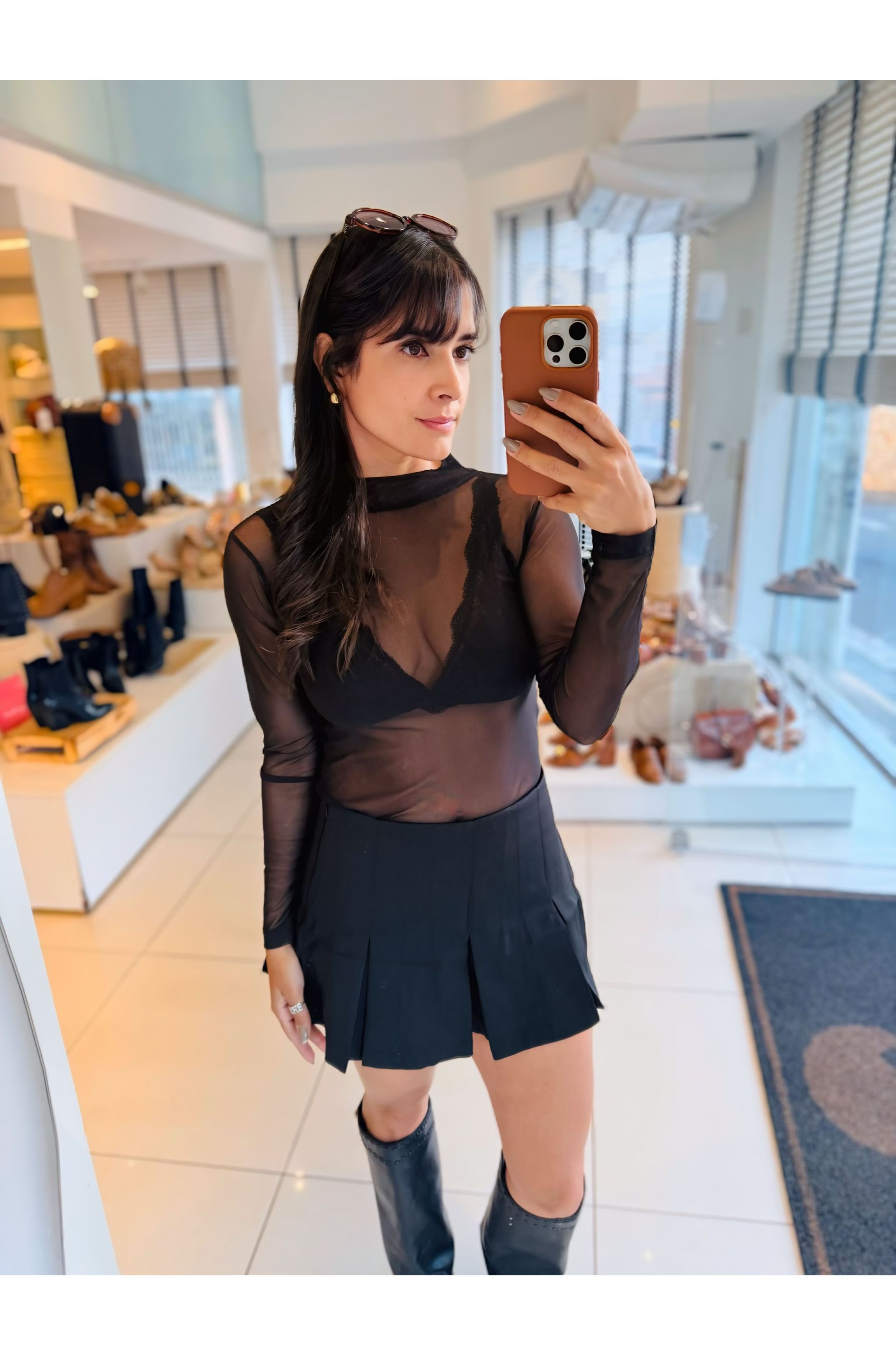 Blusa tule preta - Bruna Acessórios