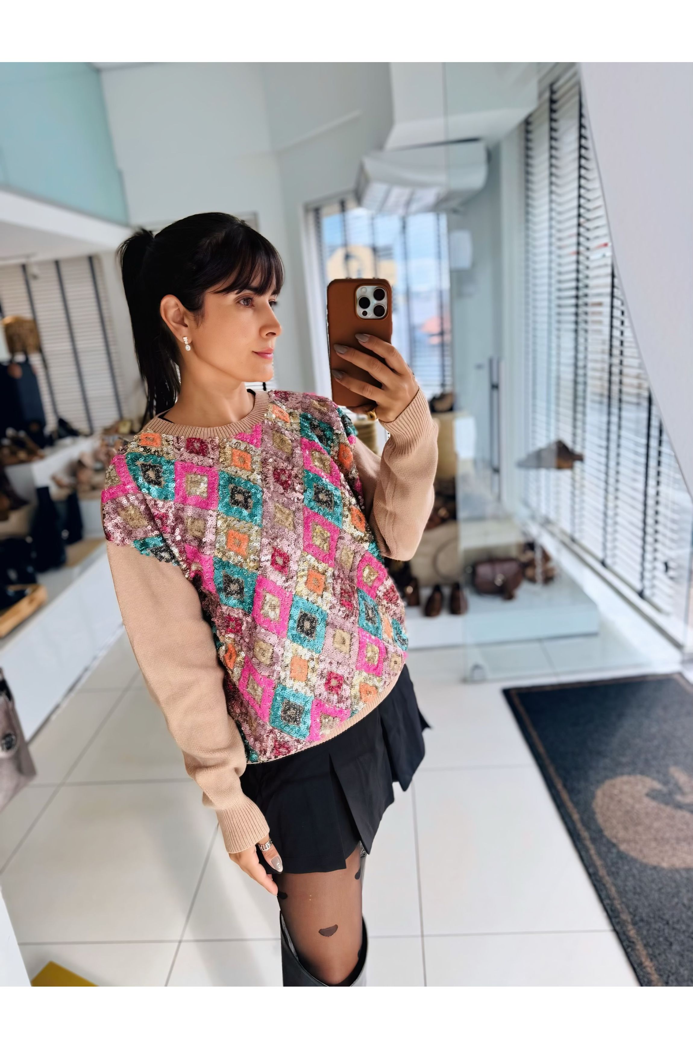 Tricô Celina nude - Bruna Acessórios