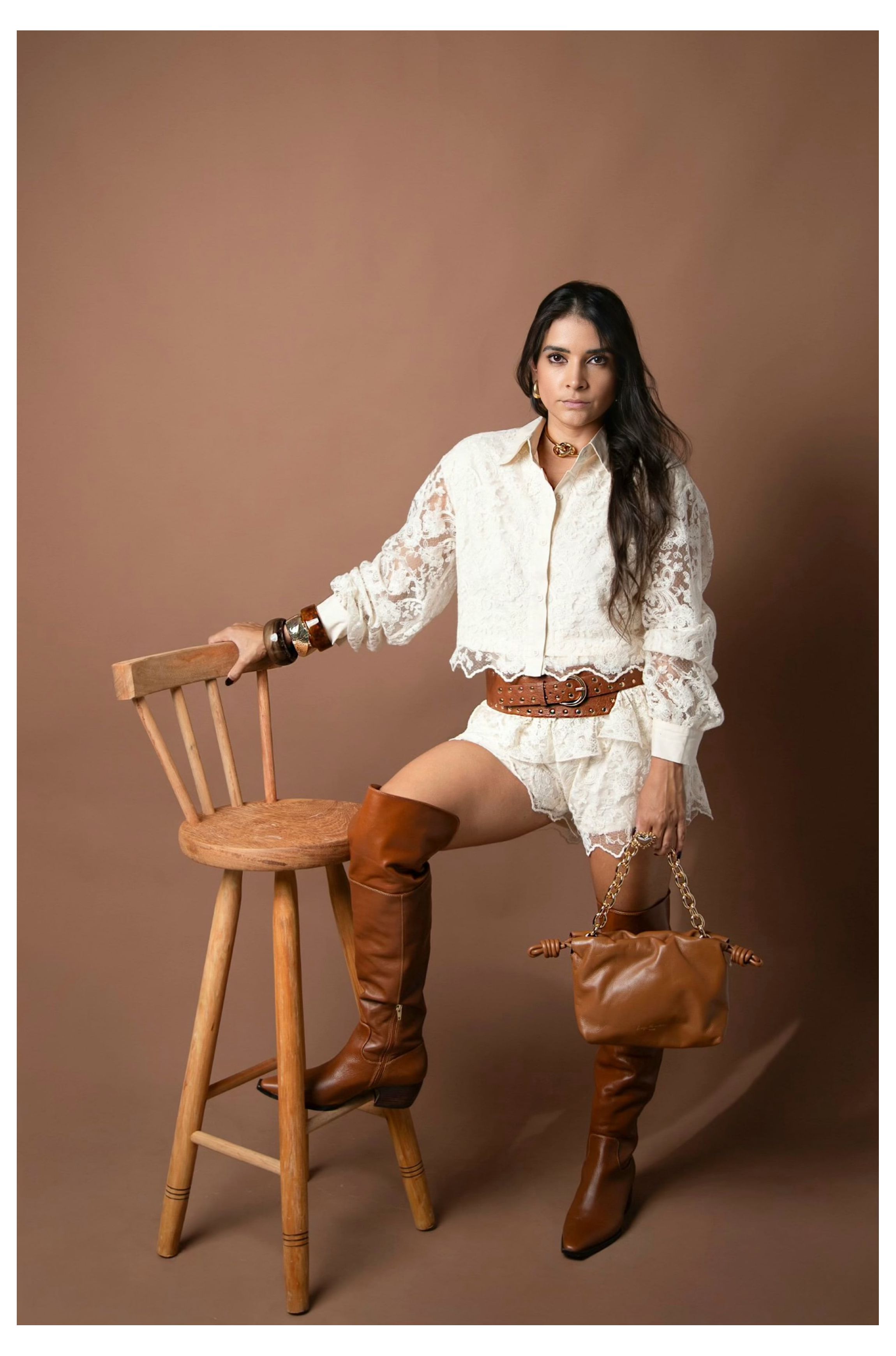 Conjunto renda Hadassa - Bruna Acessórios