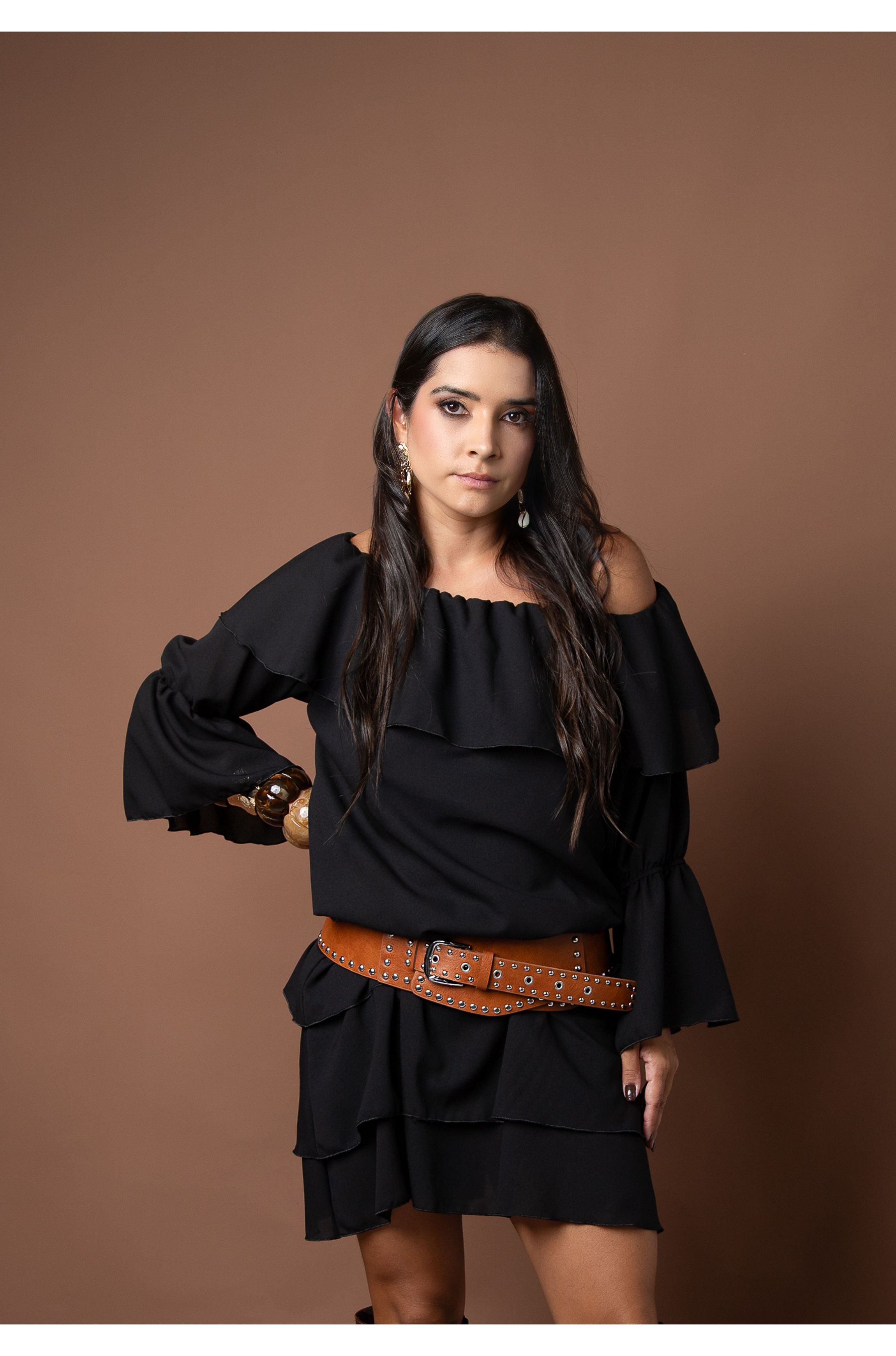 Vestido Debora Preto - Bruna Acessórios