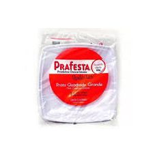 Prato Quadr. Grande 10 - Branco PFT - PÉ DE MOLEQUE