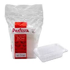 Pote Retangular 250ml c/24 - PÉ DE MOLEQUE
