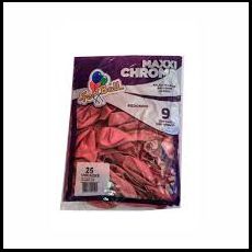 BALAO 9 CROMADO C/25 FESTBALL - PÉ DE MOLEQUE