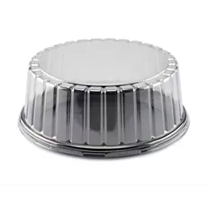 F35TA Preta Alta Bolo 15cm Isopor c/Tampa Pet 17,8... - PÉ DE MOLEQUE